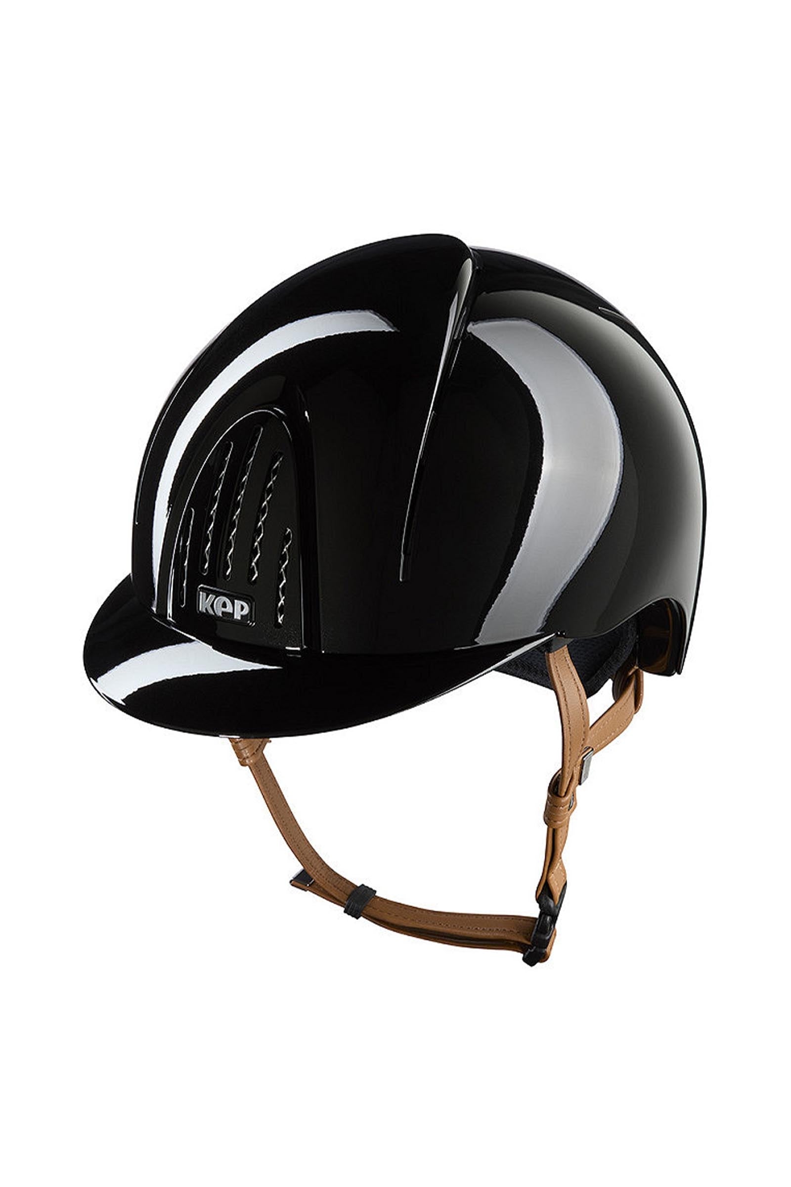 KEP Helmets KEP NOVA ABS Metal Polish/Beige Riding Helmet Attrezzatura di sicurezza