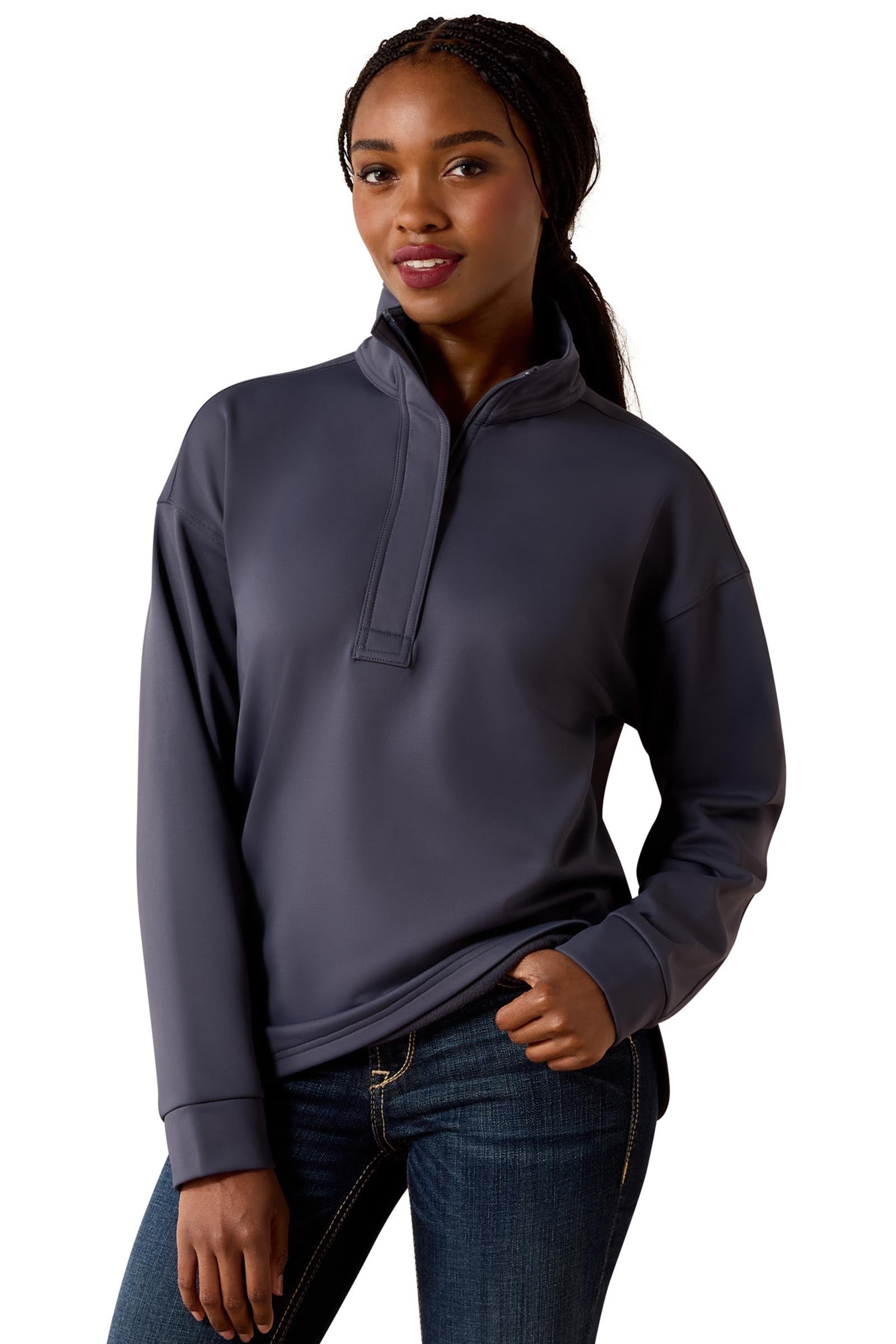 Ariat Women's Breeze Logo 1/2 Zip Sweatshirt Abbigliamento da donna