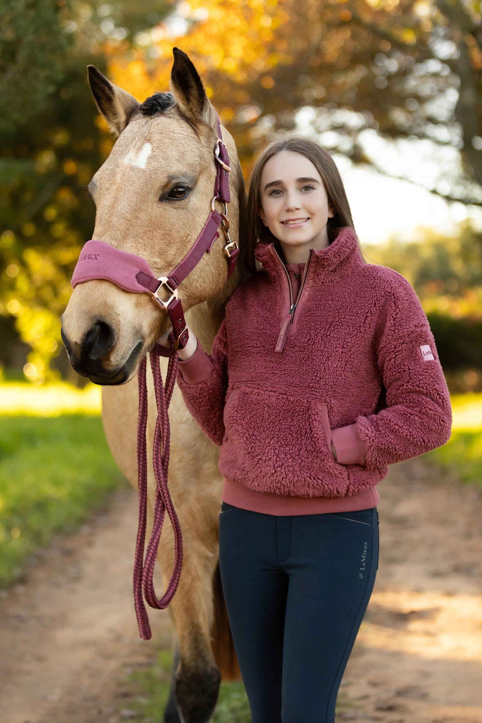 LeMieux Young Rider Tia Teddy Fleece Sweater Kids Apparel