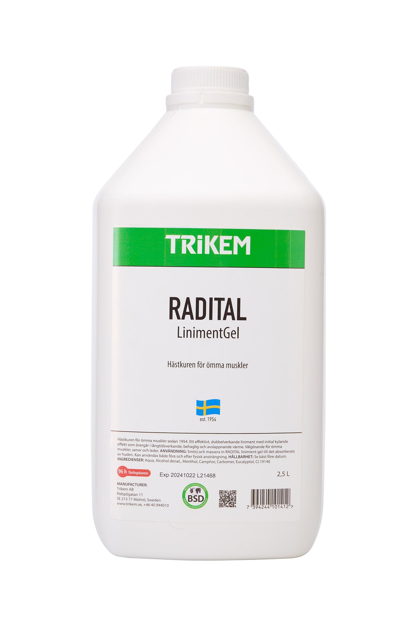 Trikem Radital gel riscaldante da massaggio, 2,5 litri Prodotti per la salute