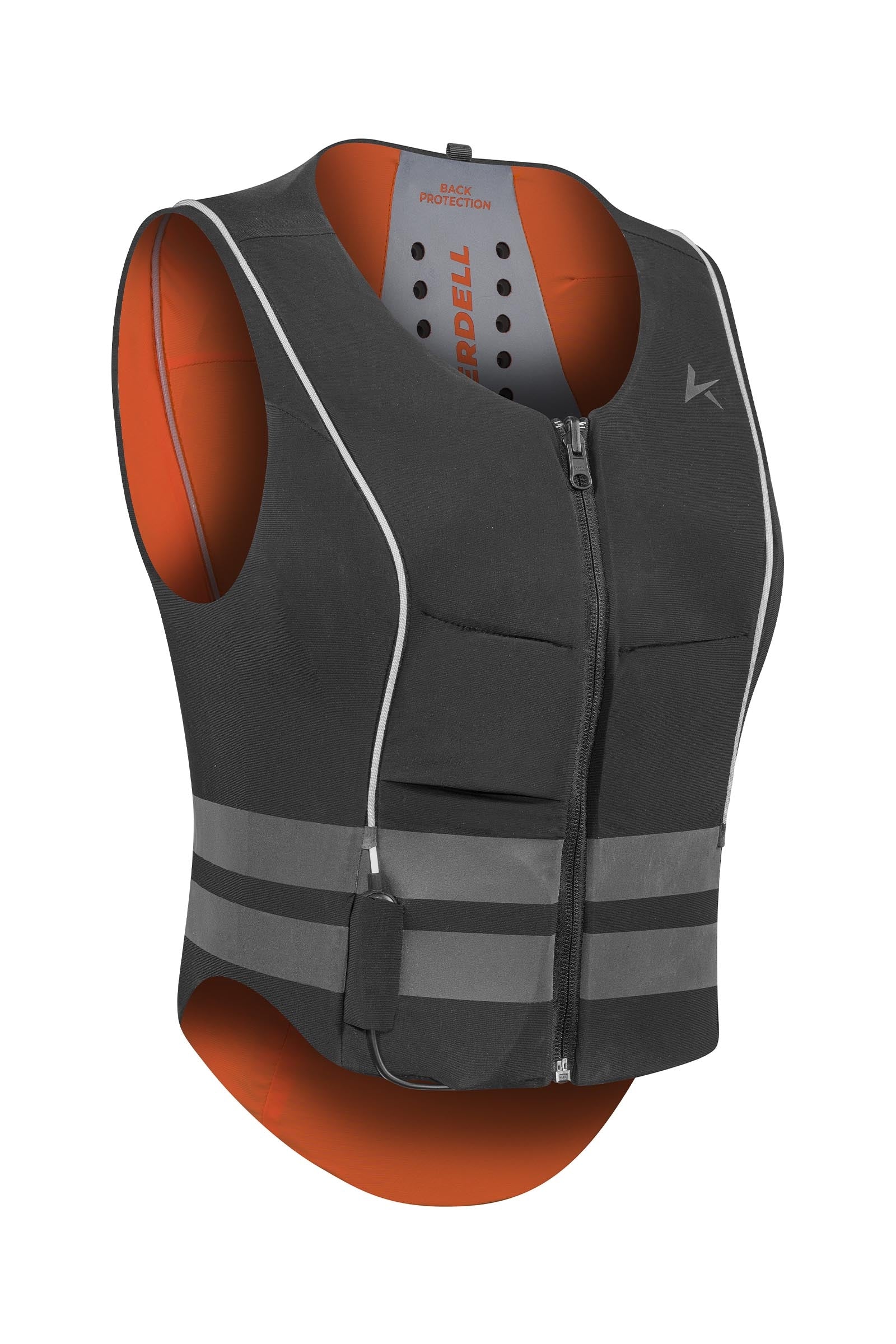 Komperdell FlexFit gilet balistico ad alta visibilità con paraschiena, reversibile Attrezzatura di sicurezza