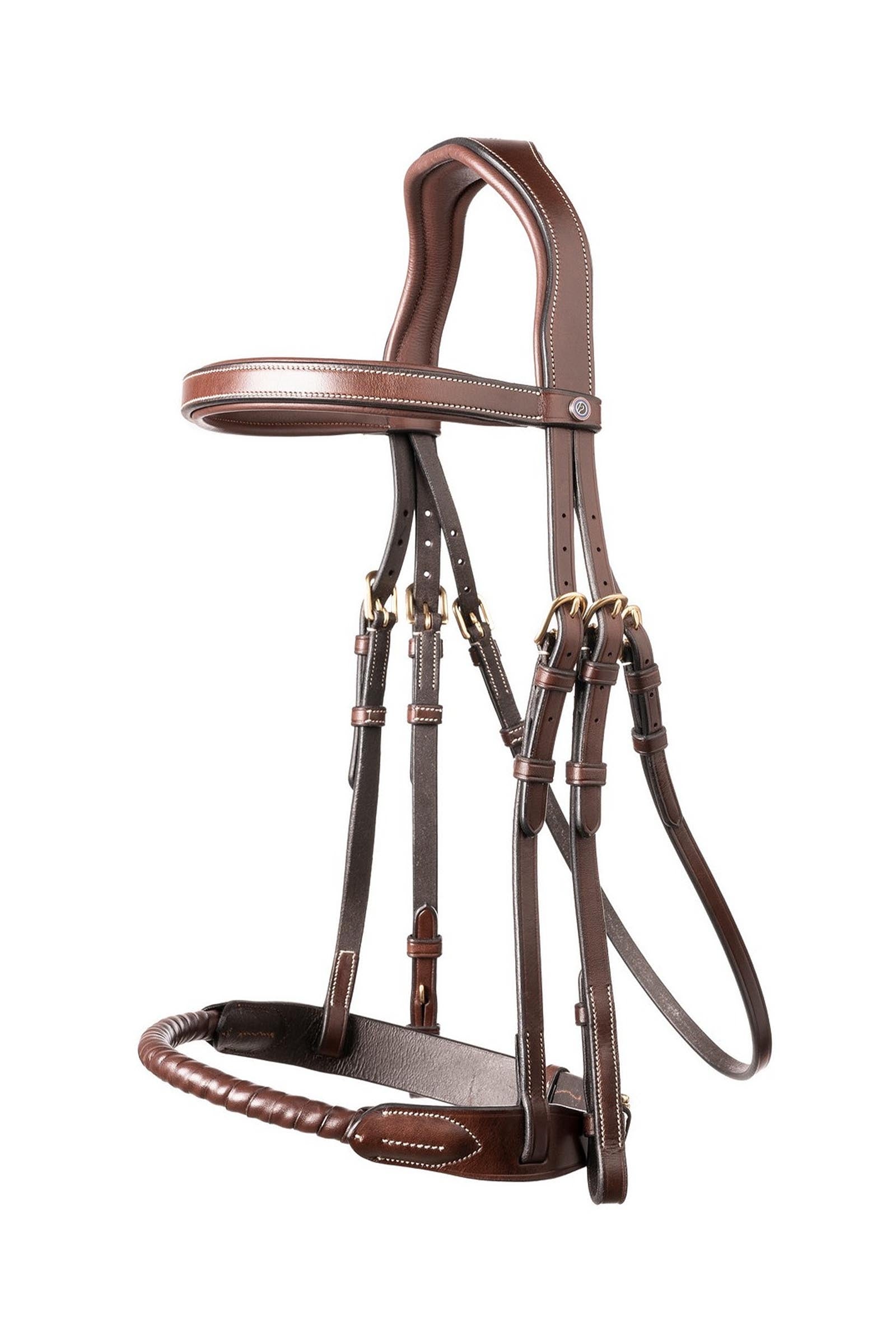 Trust Equestrian Dublin Rope Noseband Bridle Covered Briglie & redini