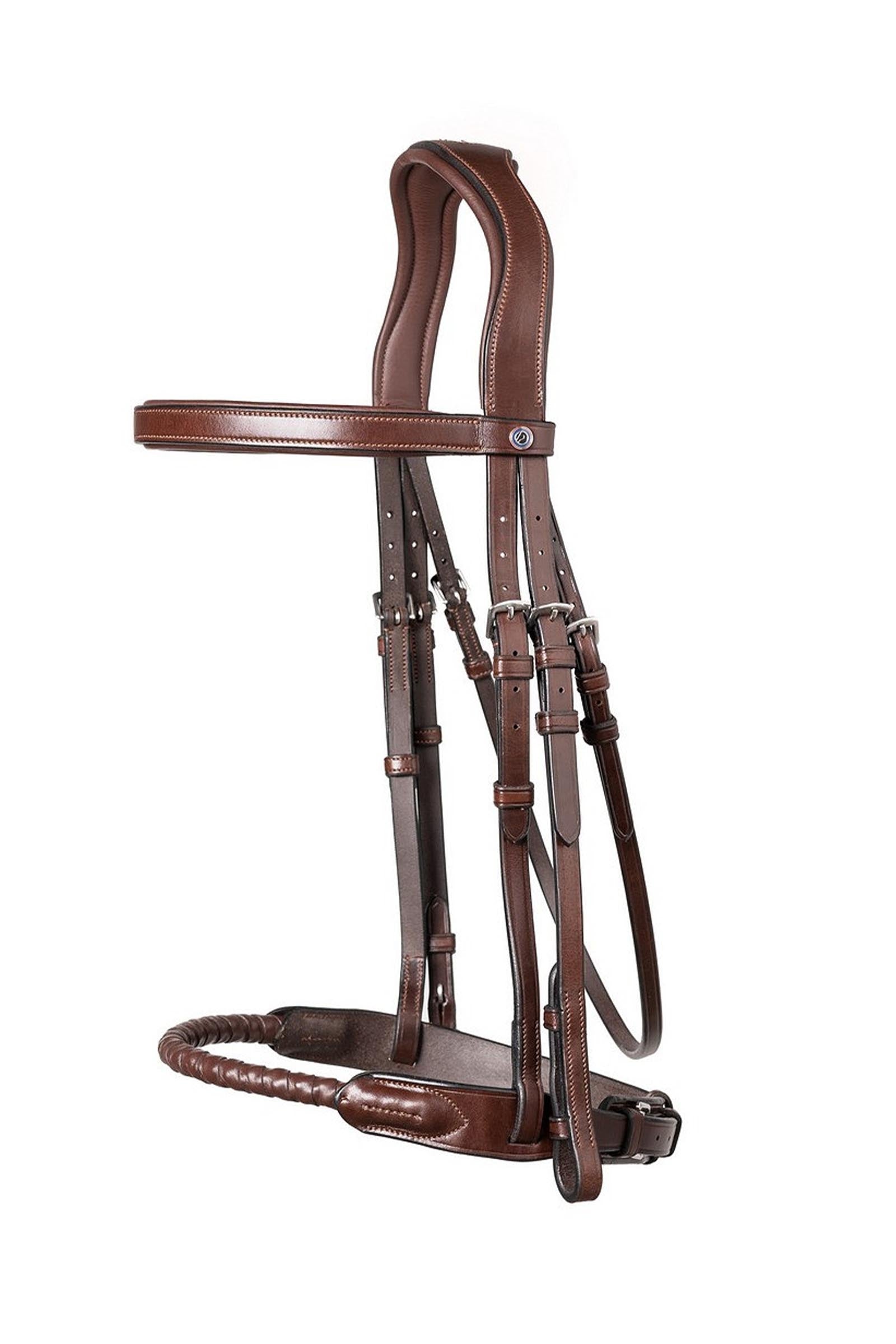 Trust Equestrian Dublin Rope Noseband Bridle Covered Briglie & redini
