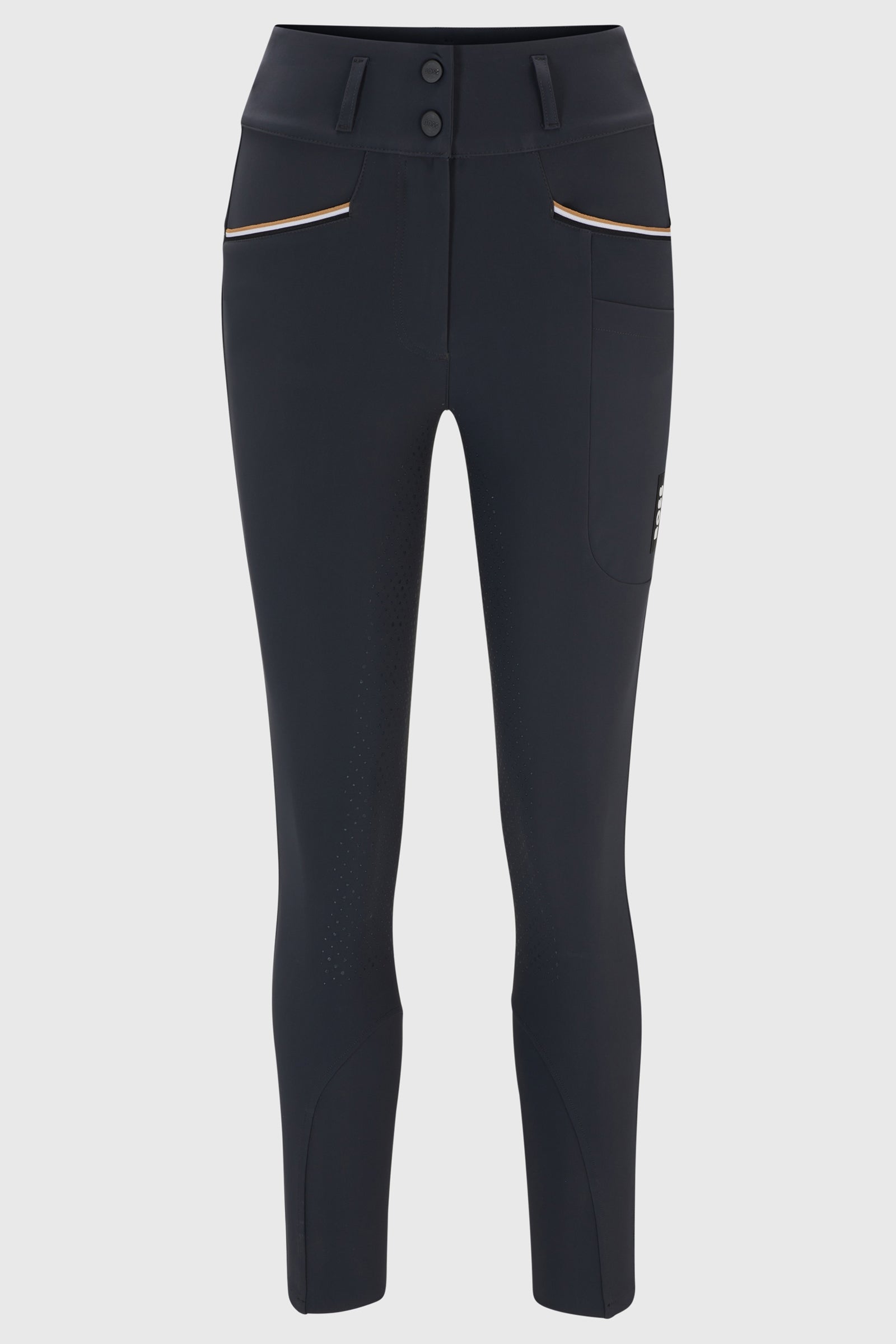BOSS Equestrian Boss Hailey Pantaloni da equitazione donna a vita alta con grip completo Womens Breeches