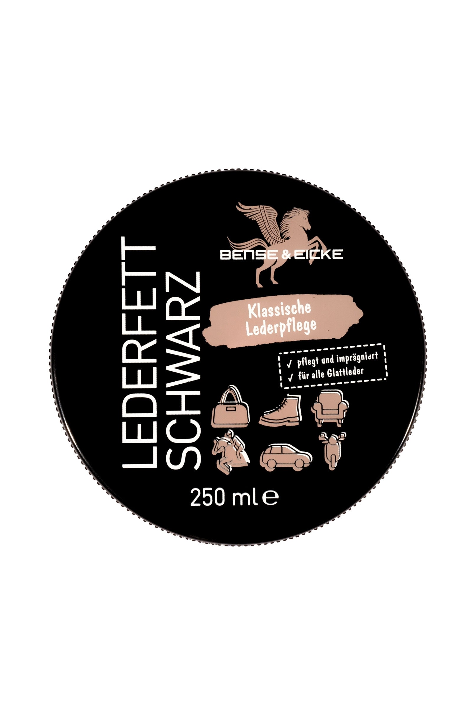 Bense & Eicke Grasso per cuoio nero, 250 ml Prodotti per la salute