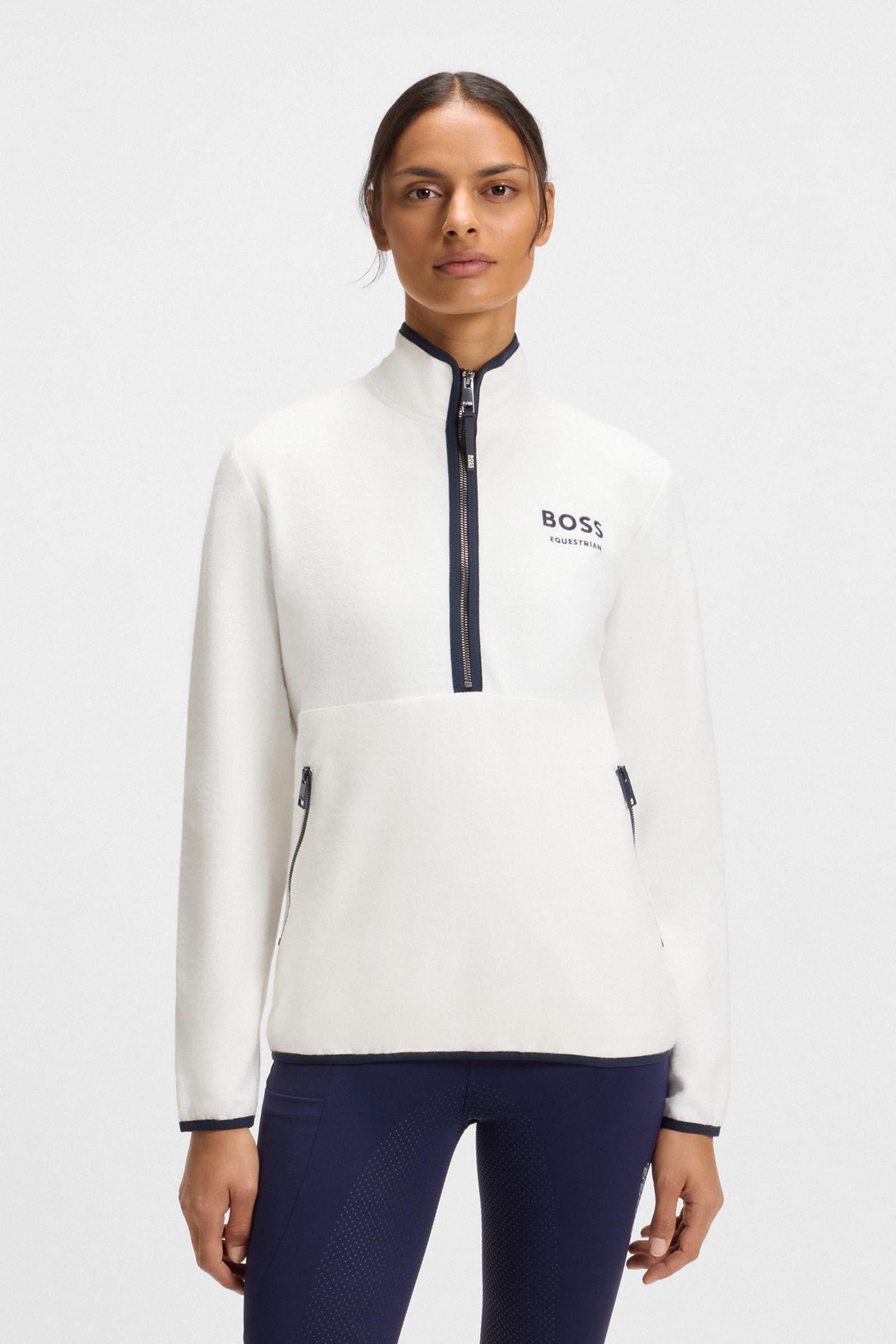 BOSS Equestrian Boss Fedora Womens Half Zip Felpa Women’s Riding Clothing