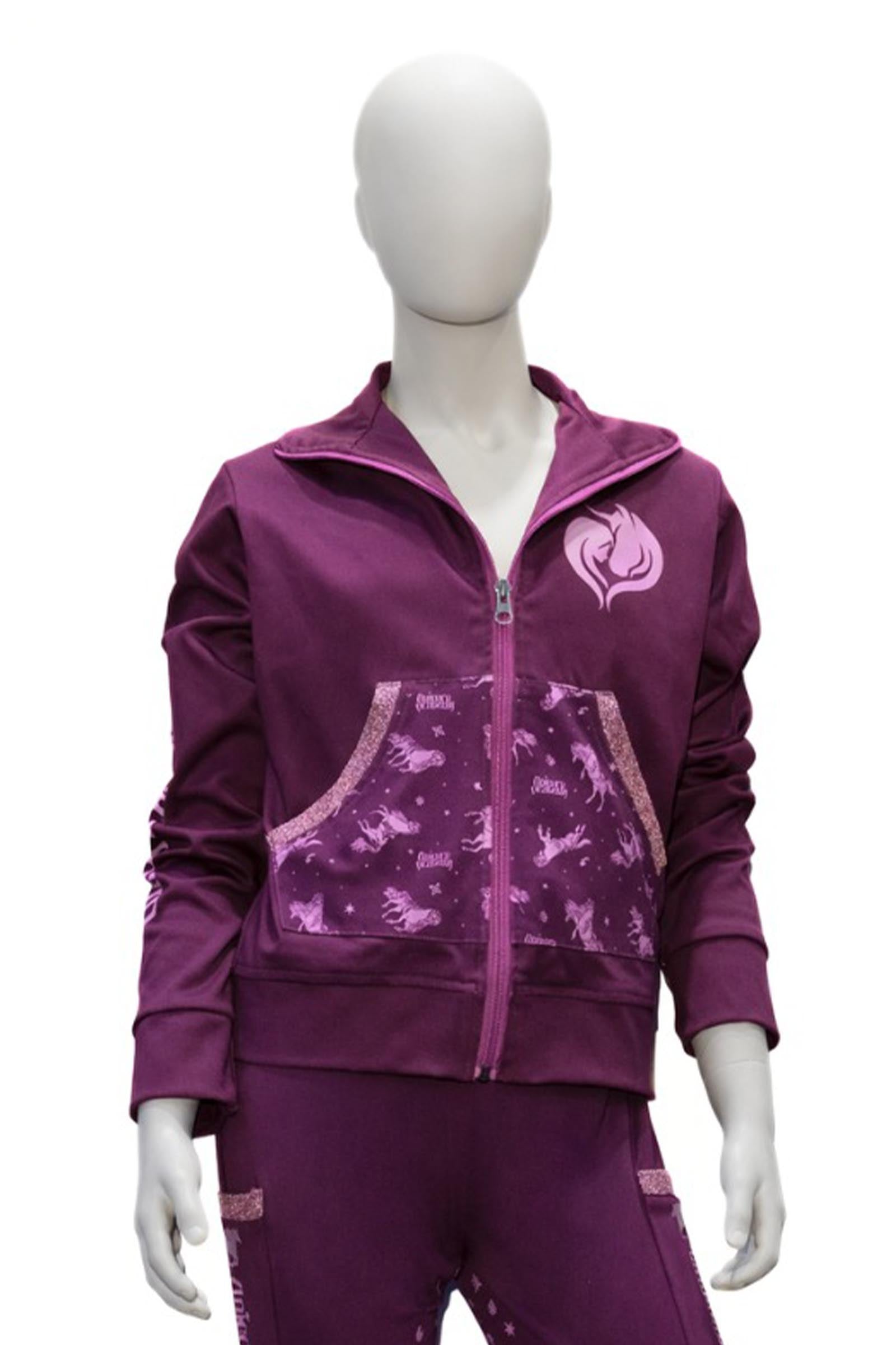 Kavalkade Unicorn Academy giacca per bambini con glitter Abbigliamento per bambini