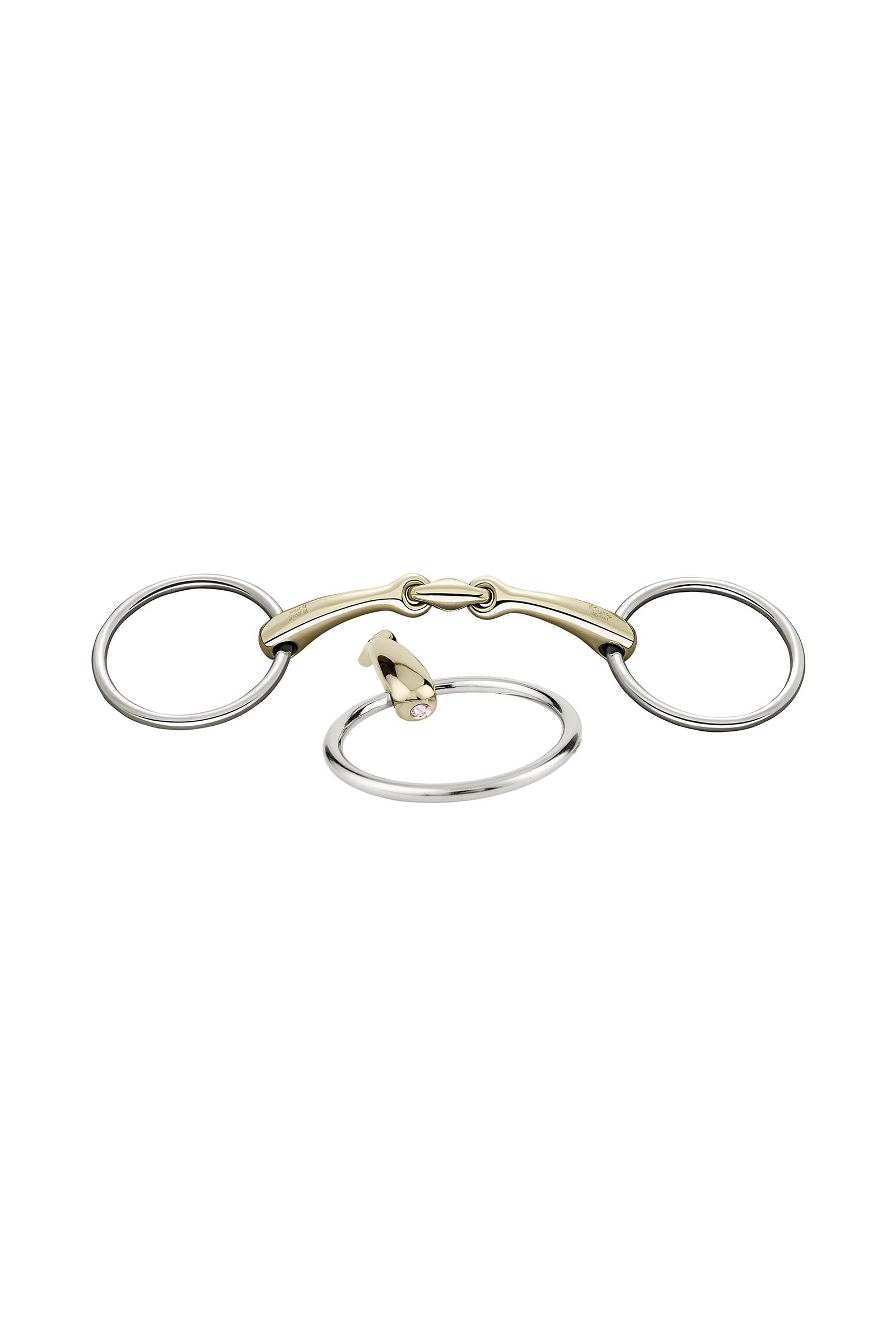 Sprenger Dynamic RS morso ad anelli liberi, doppio snodo, 16 mm, Sensogan, con cristalli Boccaglio
