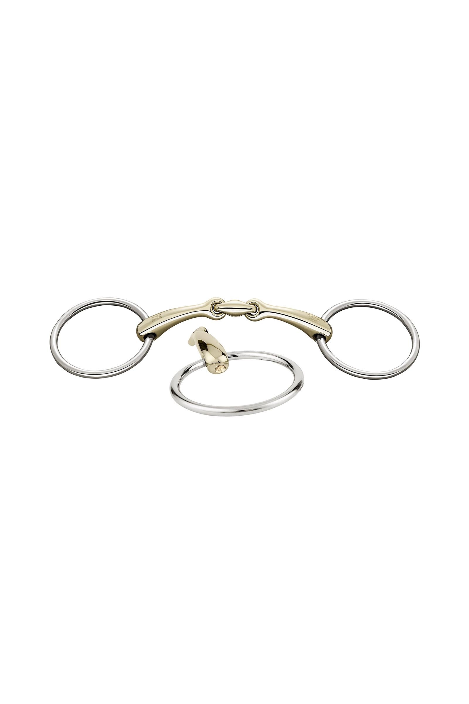 Sprenger Dynamic RS morso ad anelli liberi, doppio snodo, 16 mm, Sensogan, con cristalli Boccaglio