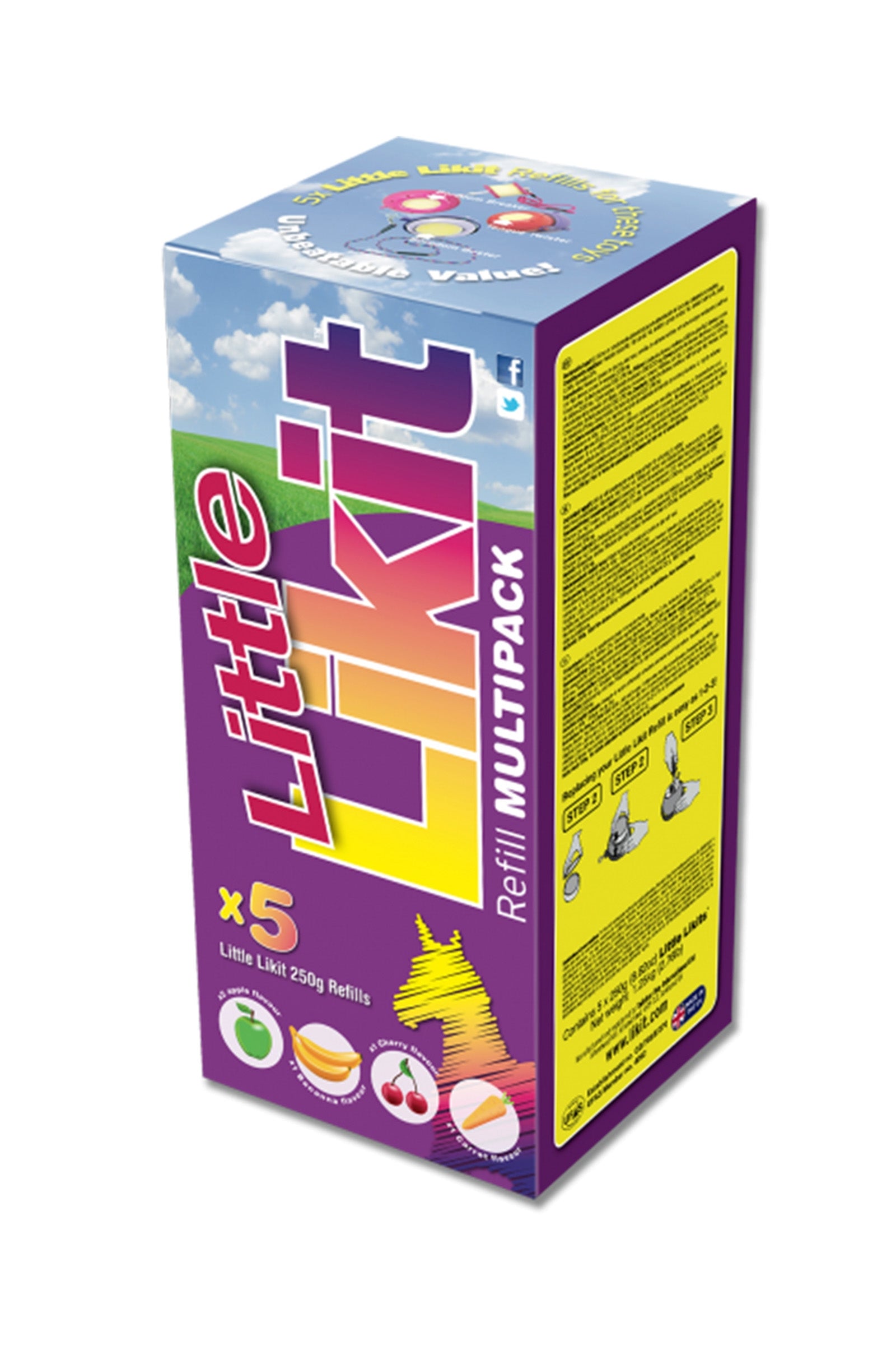 Likit 250 g, multipack, banana, carota, ciliegia, 2x mela Horse Feed & Nutrition