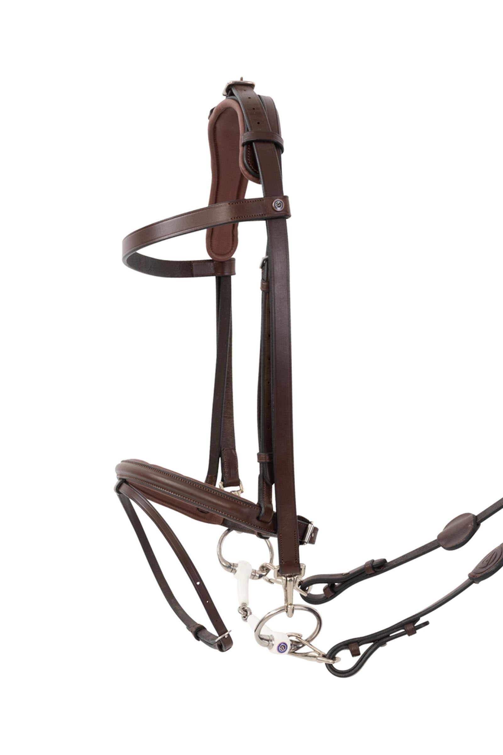 Trust Equestrian Hamburg Training Bridle W Padding & Rubber Reins Briglie & redini
