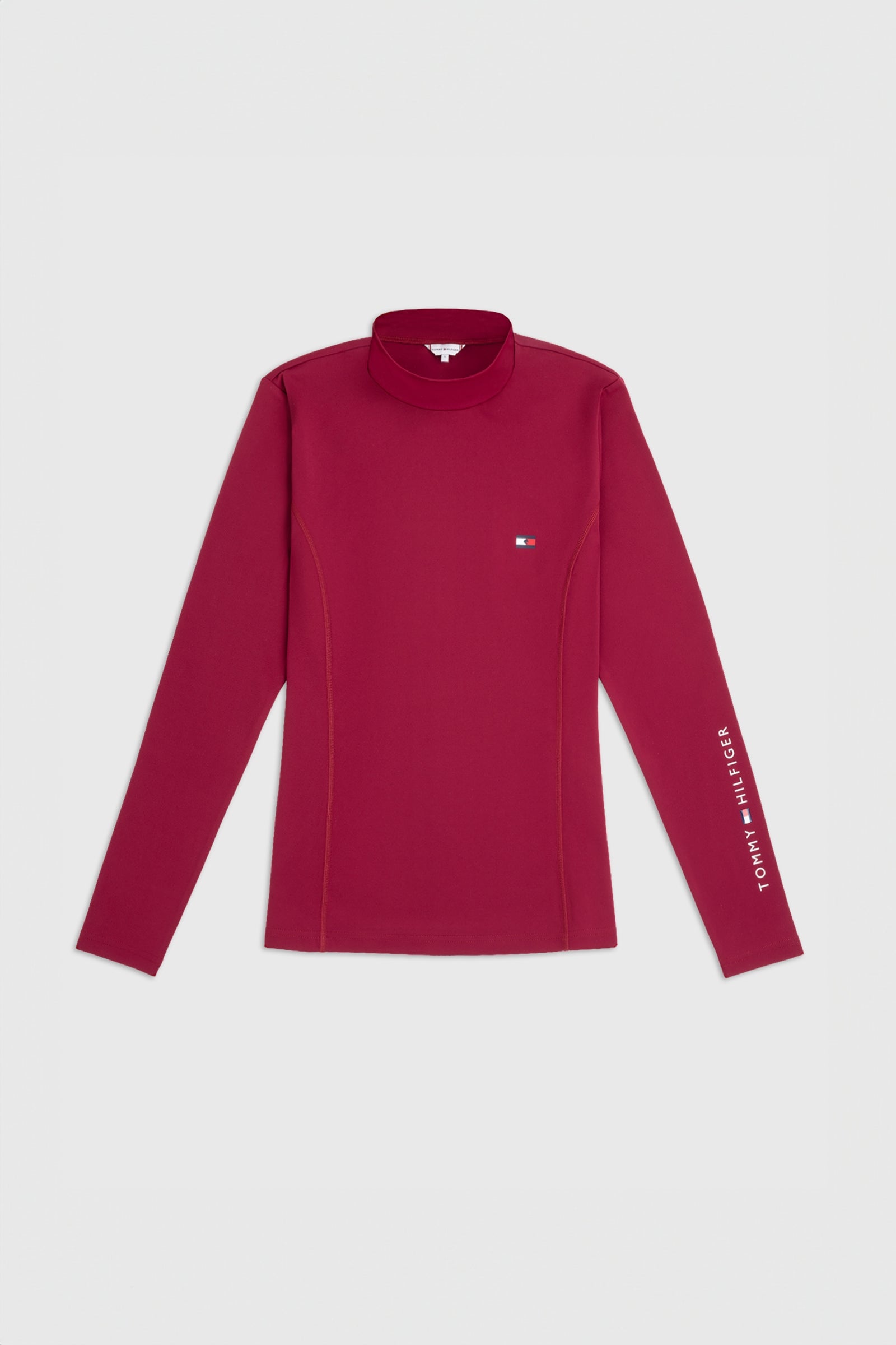 Tommy Hilfiger Equestrian camicia a maniche lunghe con collo alto per donna Abbigliamento da donna