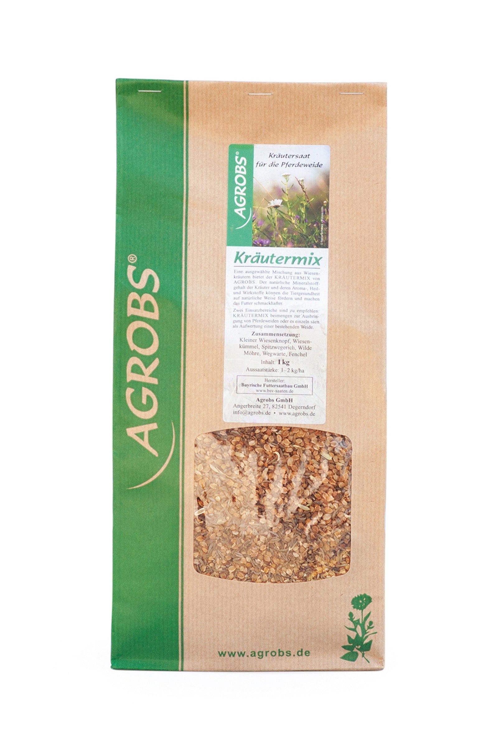 Agrobs Kräutermix Semi di erbe per pascolo 1kg Horse Feed & Nutrition