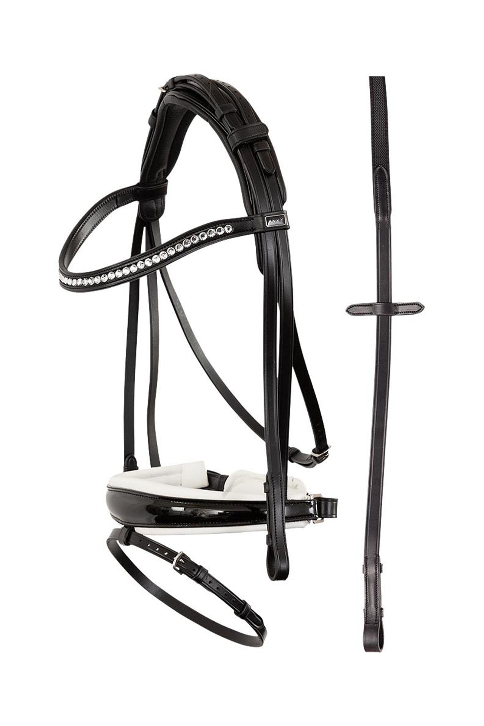 Anky ANKY Anatomic Bridle With Crown Buckle & Reins Briglie & redini