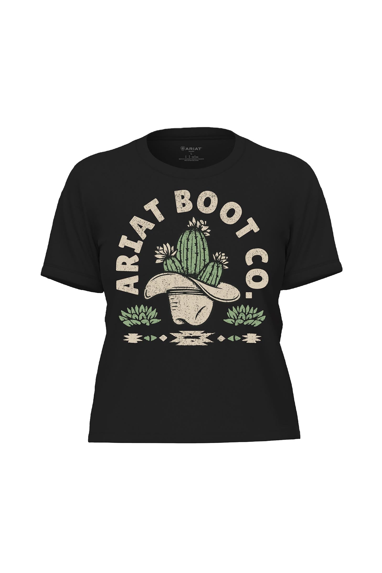 Ariat Women's Ariat Cacti Cowboy Hat T-Shirt Abbigliamento da donna