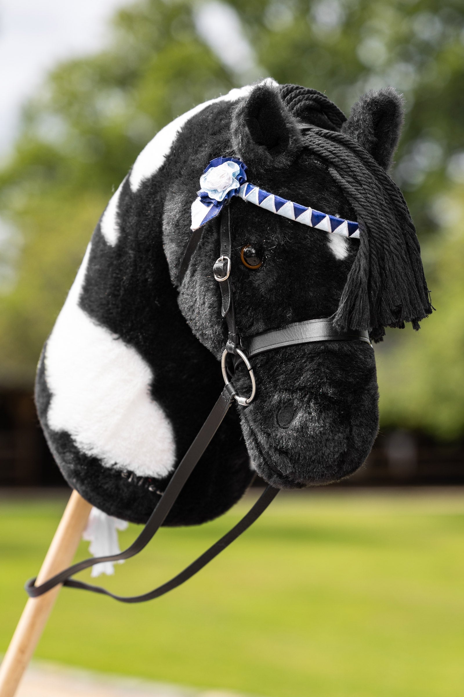 Hobby Horse Showing Bridle Black Taglia unica – horze