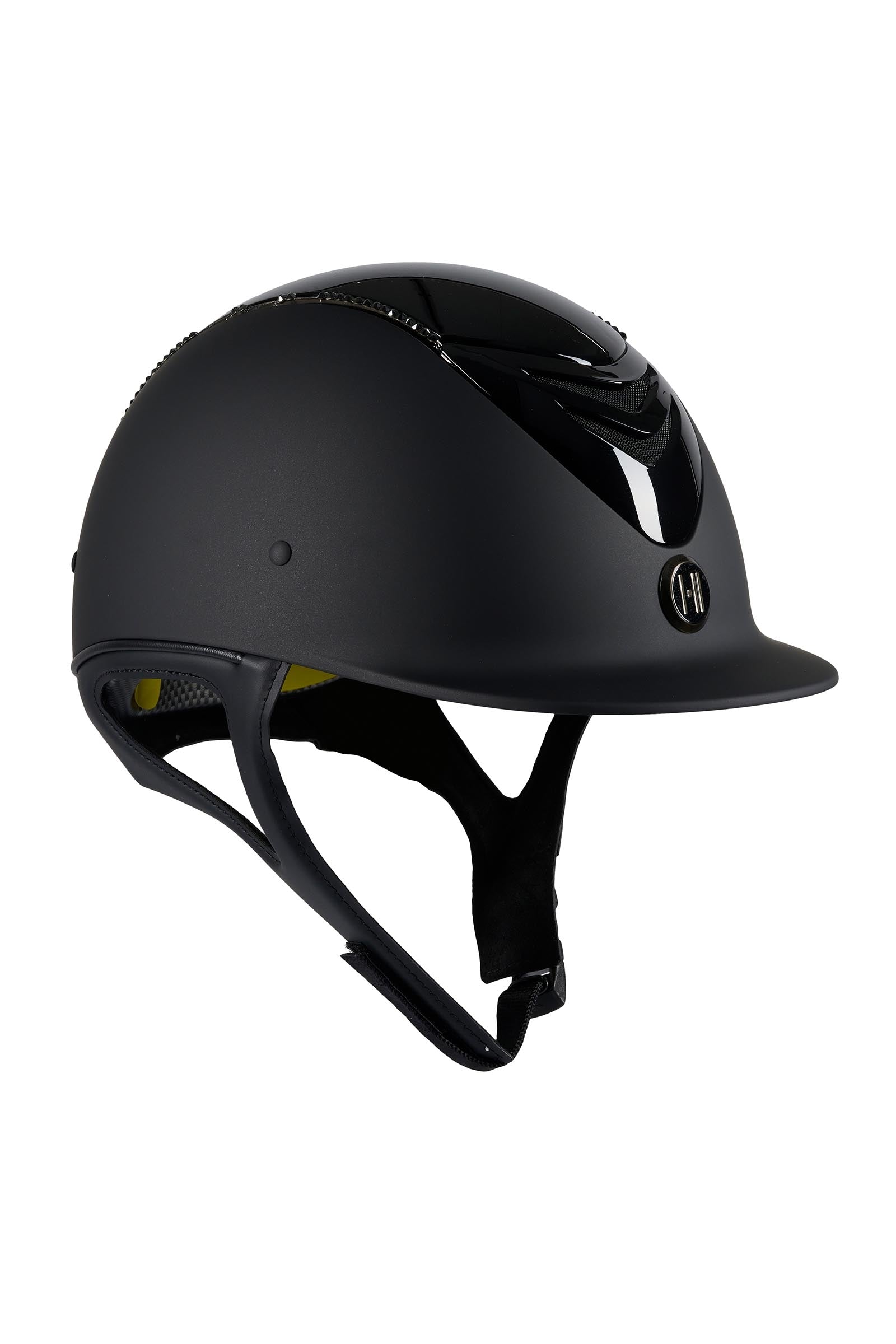 OneK MIPS Defender Glossy Top Swarovski Matt Riding Helmet Attrezzatura di sicurezza