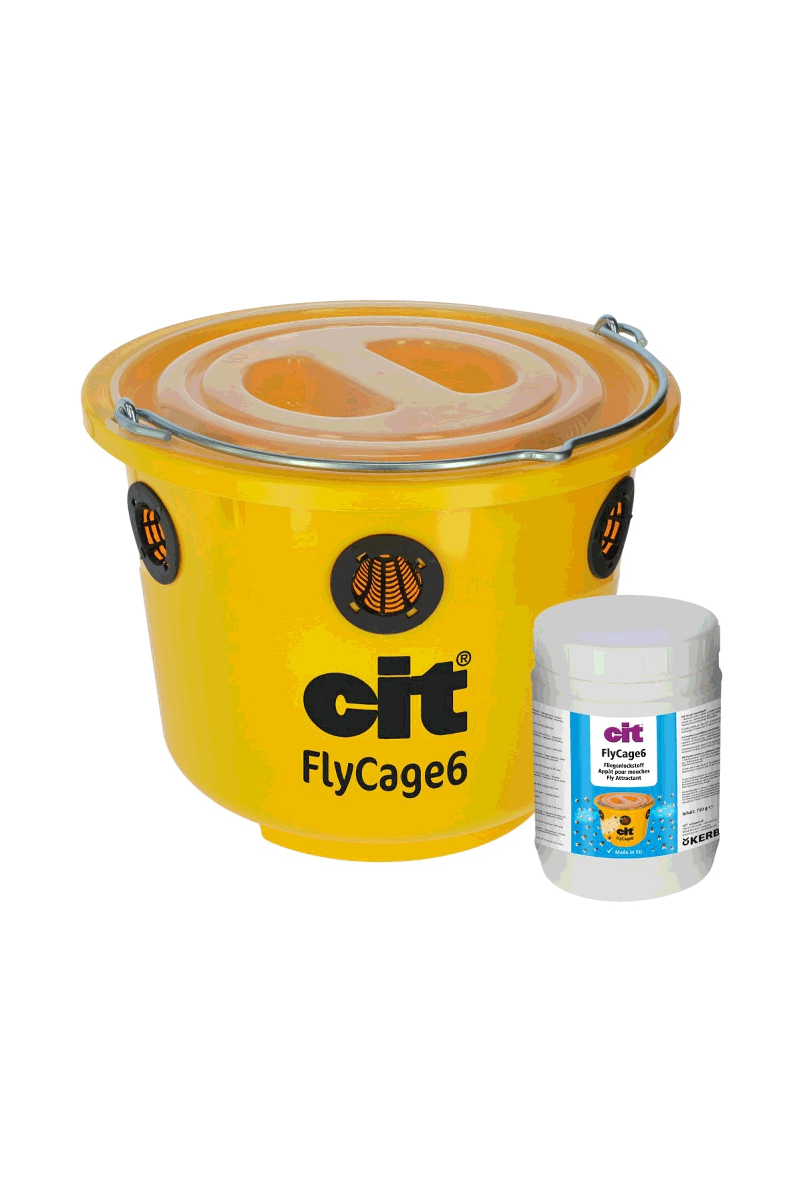 Kerbl Cit FlyCage 6 Fly Trap, Set incl. 750 g Attractant Protezione antimosche per cavalli