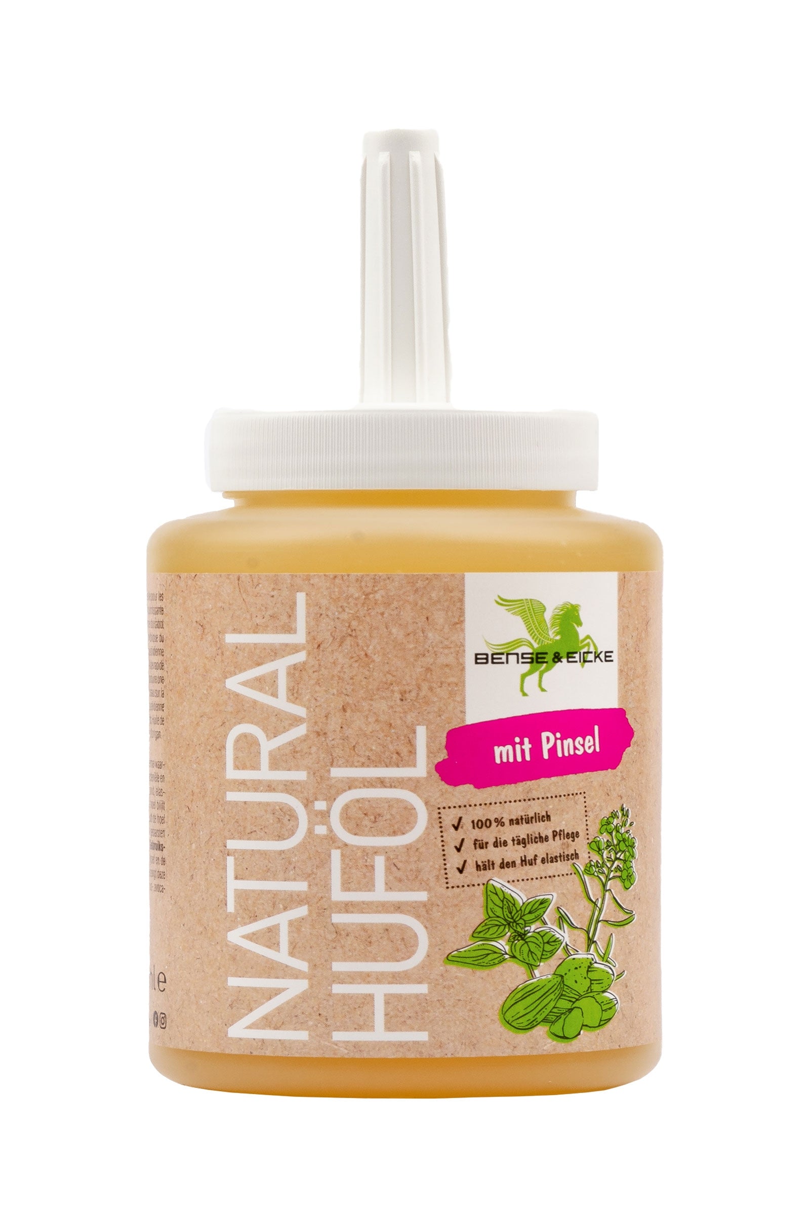 Bense & Eicke Olio naturale per zoccoli con pennello, 450ml Prodotti per la salute