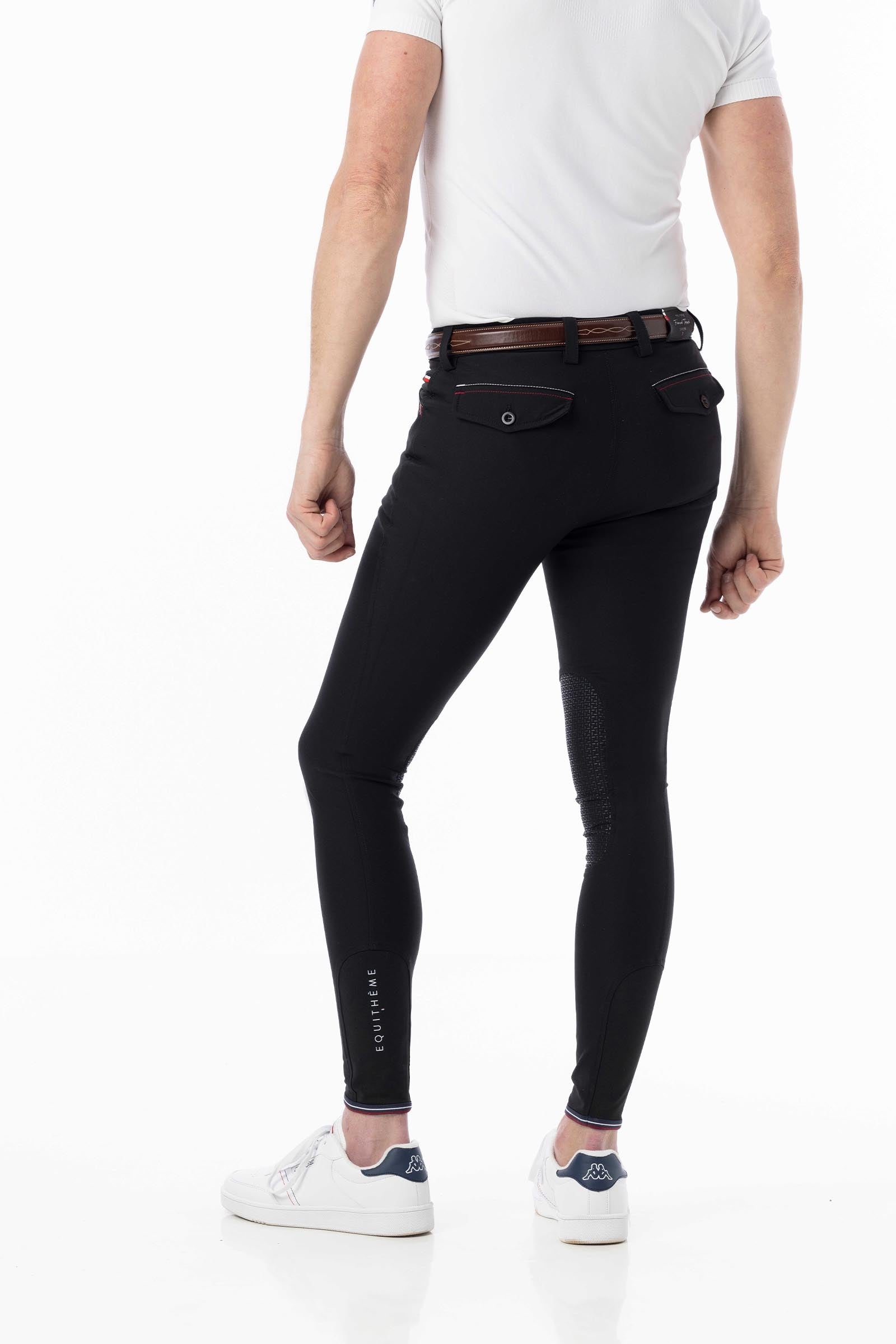 Equi Theme EQUITHÈME Eliot pantaloni da equitazione uomo con grip al ginocchio Abbigliamento da uomo