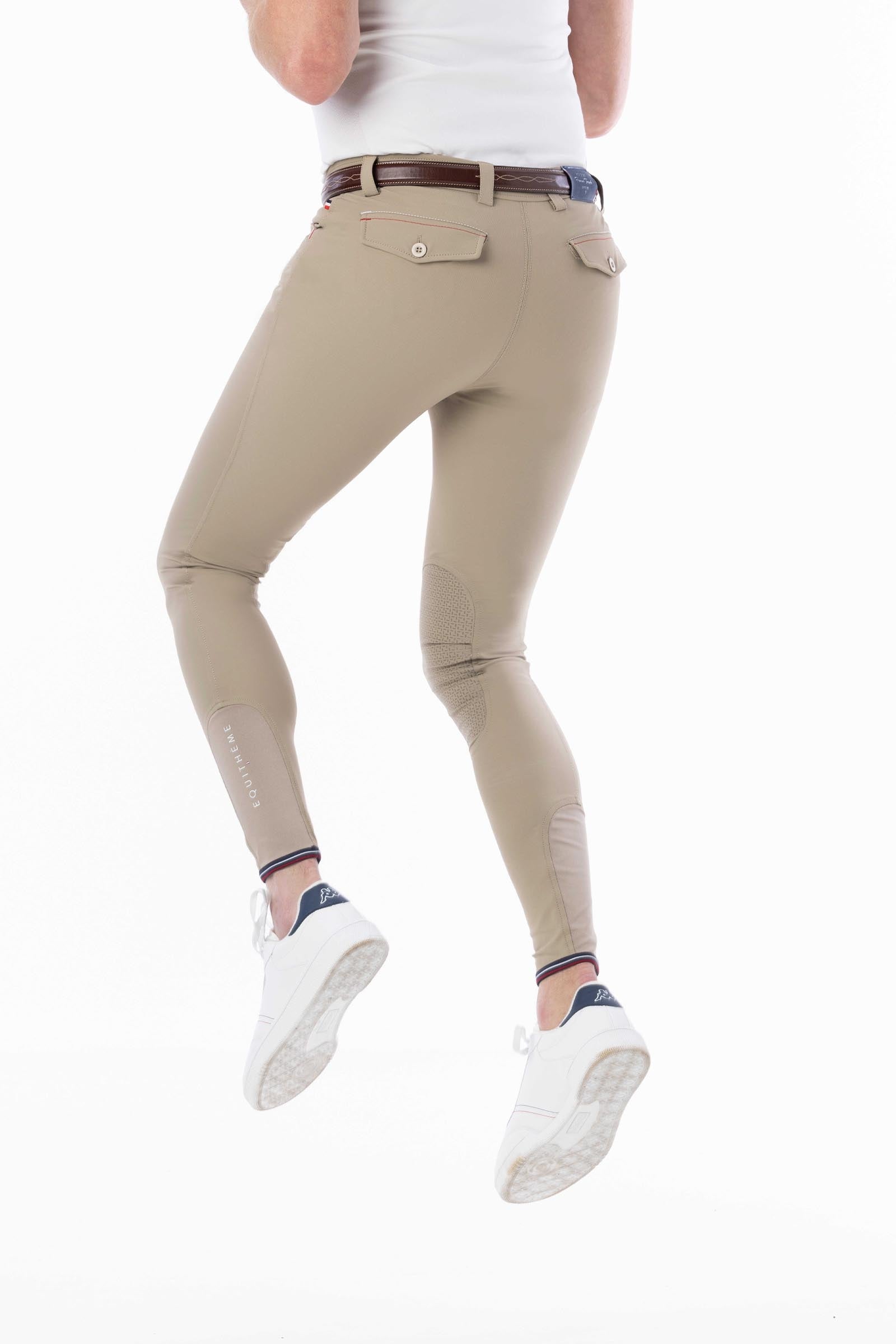 Equi Theme EQUITHÈME Eliot pantaloni da equitazione uomo con grip al ginocchio Abbigliamento da uomo