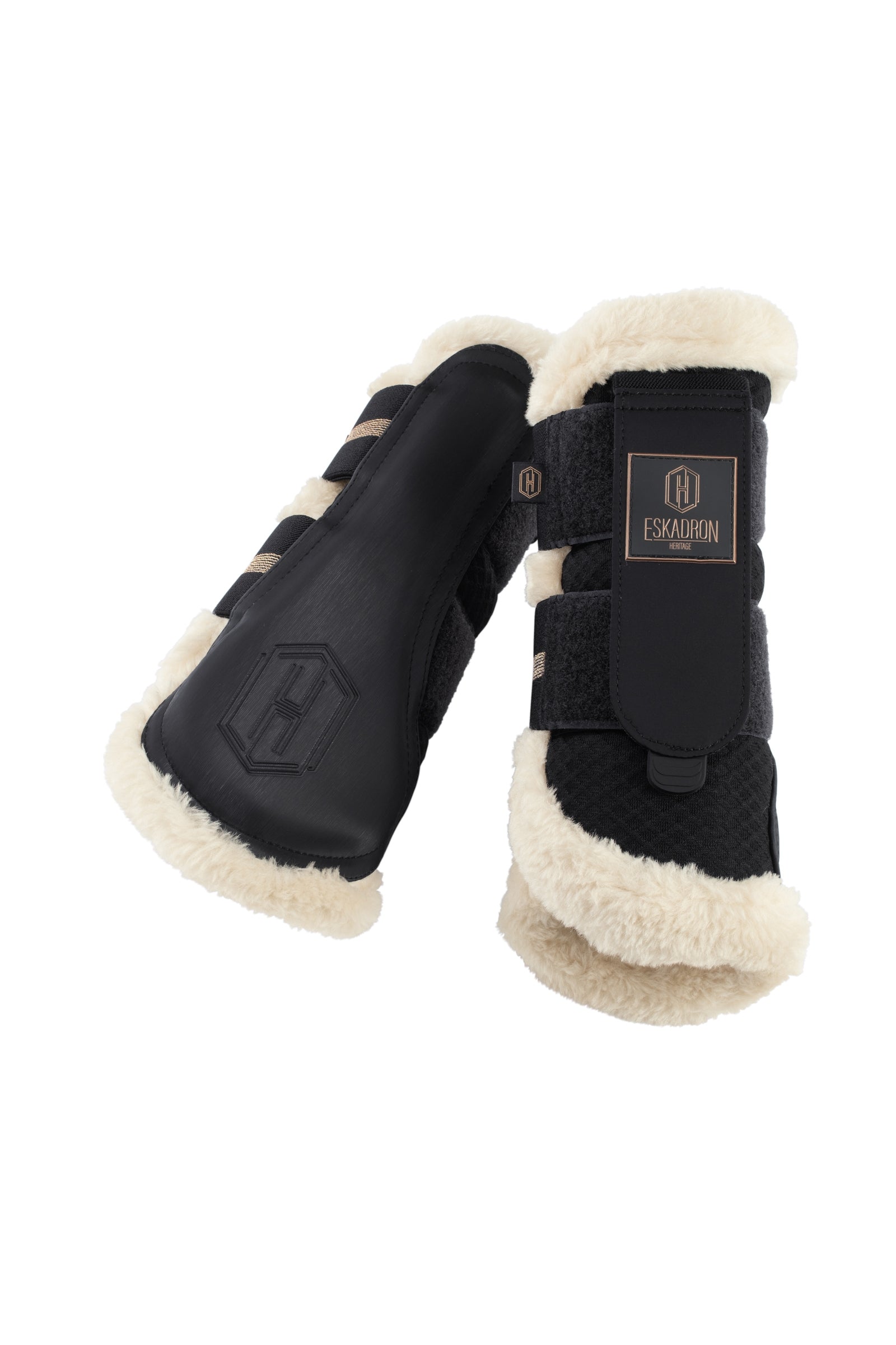 Eskadron Heritage AW24 Stivali da cavallo in rete con pelliccia sintetica Leg Protection & Hoof Protection for Horses