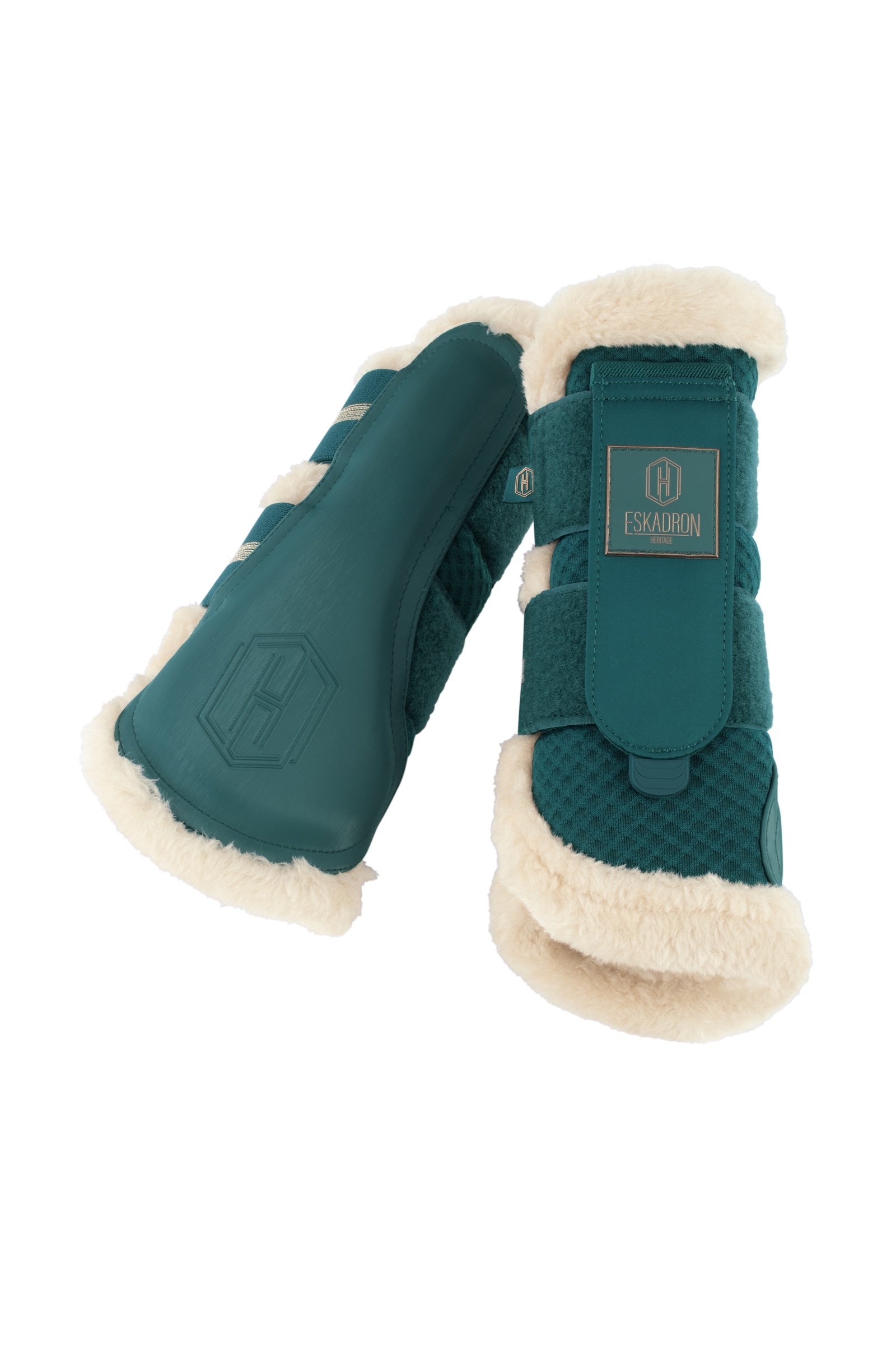 Eskadron Heritage AW24 Stivali da cavallo in rete con pelliccia sintetica Leg Protection & Hoof Protection for Horses