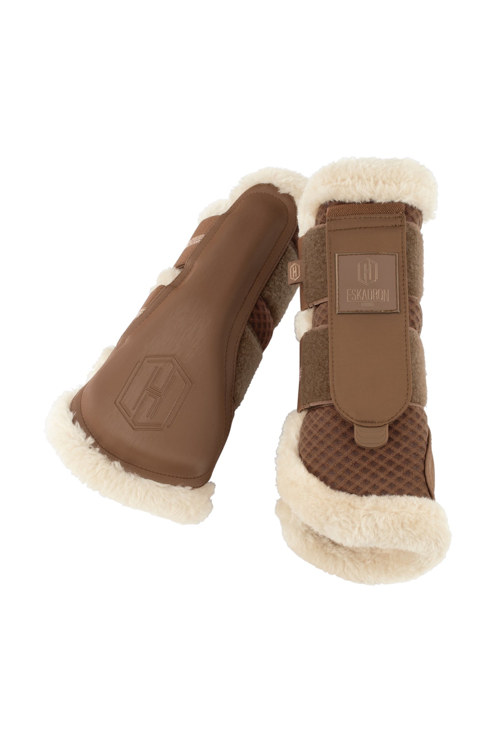 Eskadron Heritage AW24 Stivali da cavallo in rete con pelliccia sintetica Leg Protection & Hoof Protection for Horses