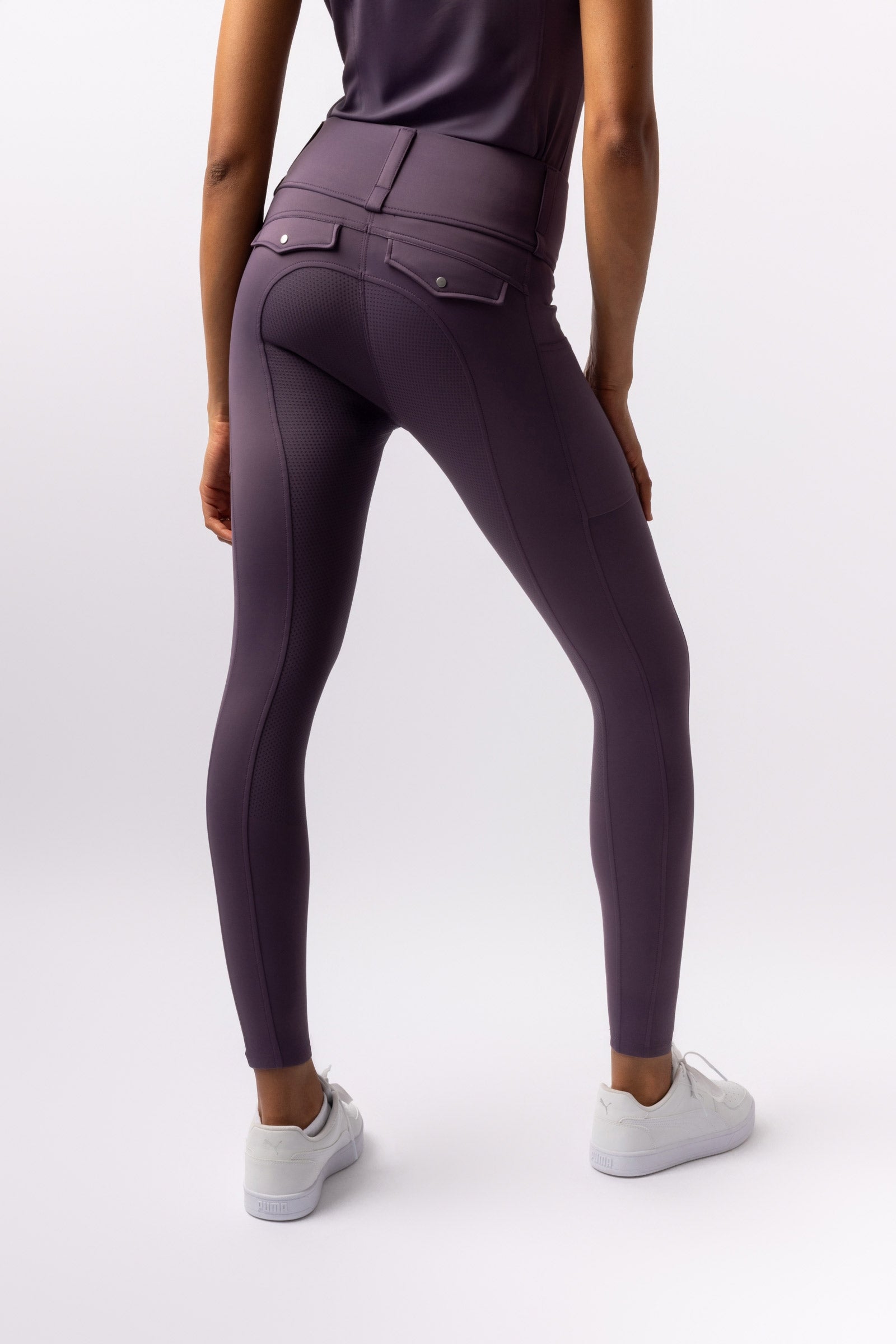 Horze Anya leggings da equitazione donna con full seat in silicone UPF 50+ Womens Breeches
