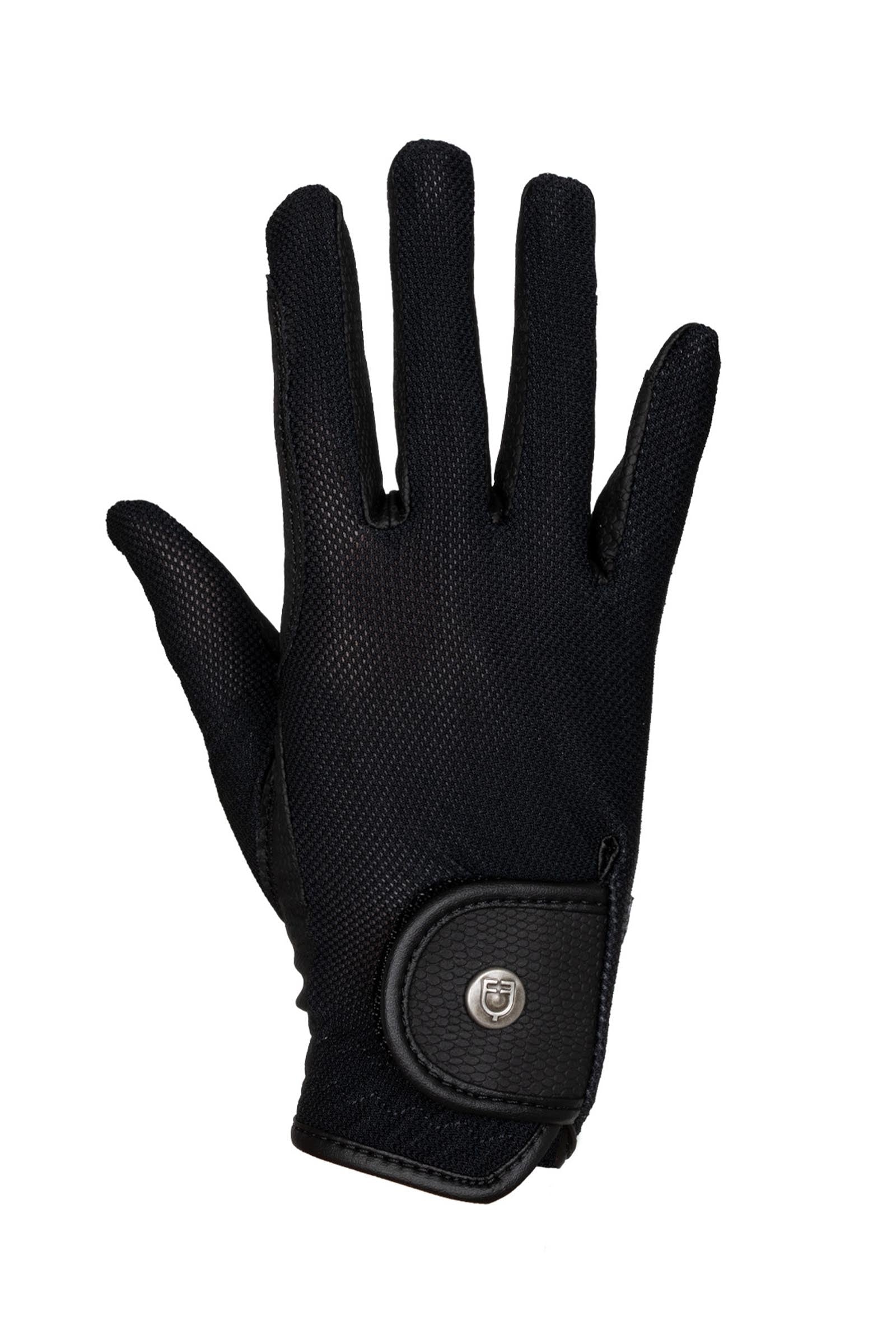 Equestro Unisex Gloves in Technical Fabric and Mesh Riding Gloves