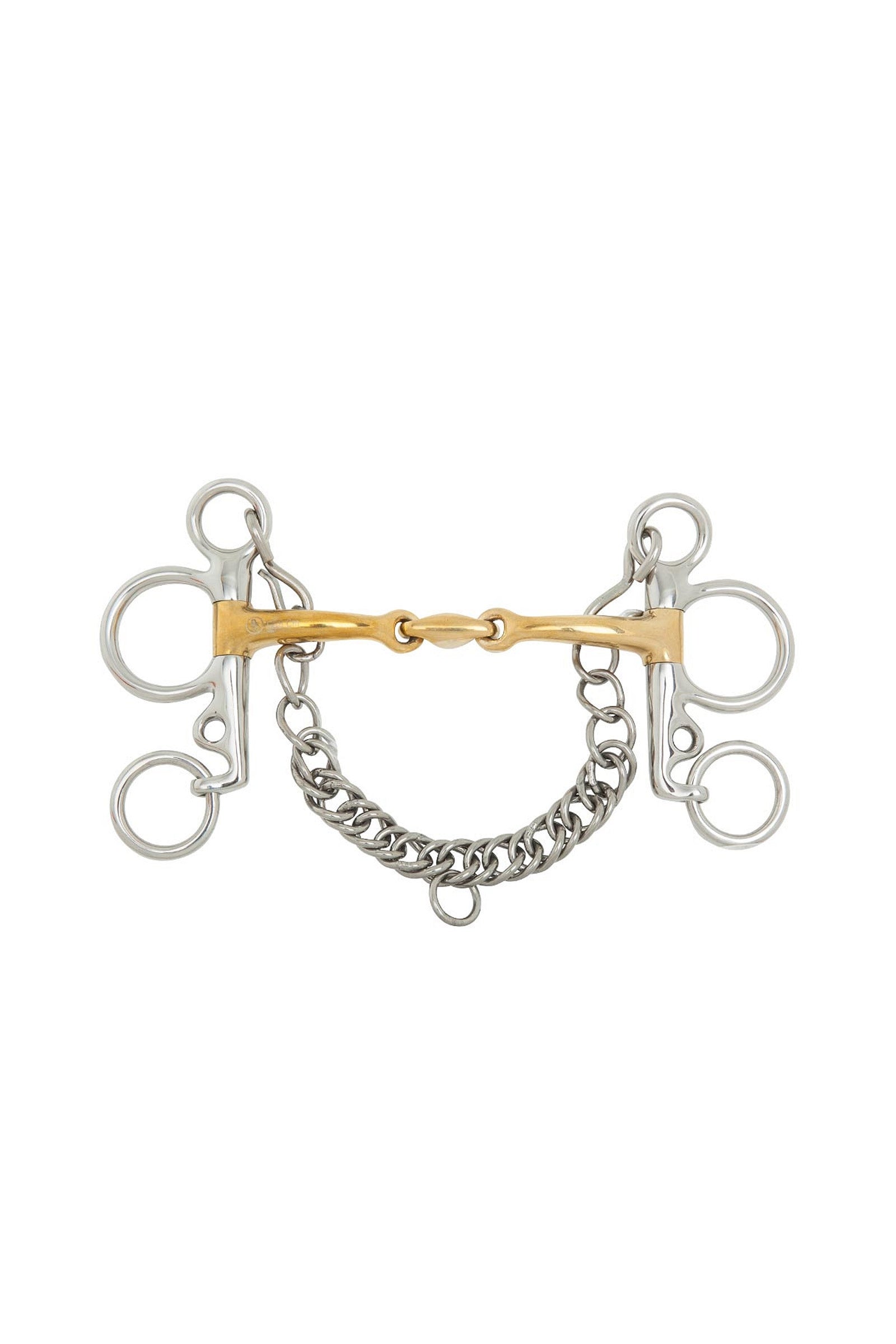 BR Soft Contact baby pelham, doppio snodo, 14 mm, aste 102 mm Boccaglio