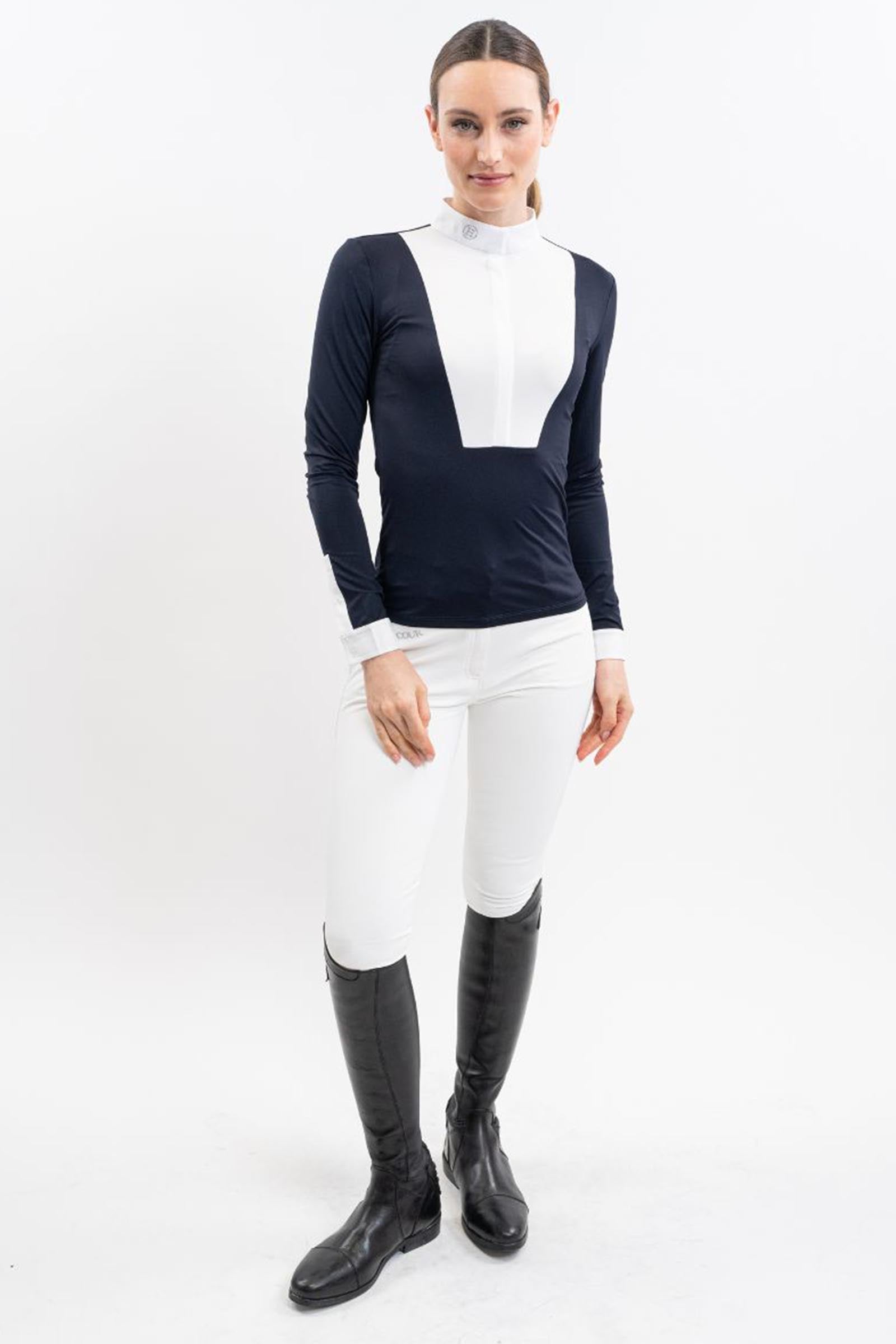 Harcour Stella Women's Competition Polo LS Women’s Riding Clothing