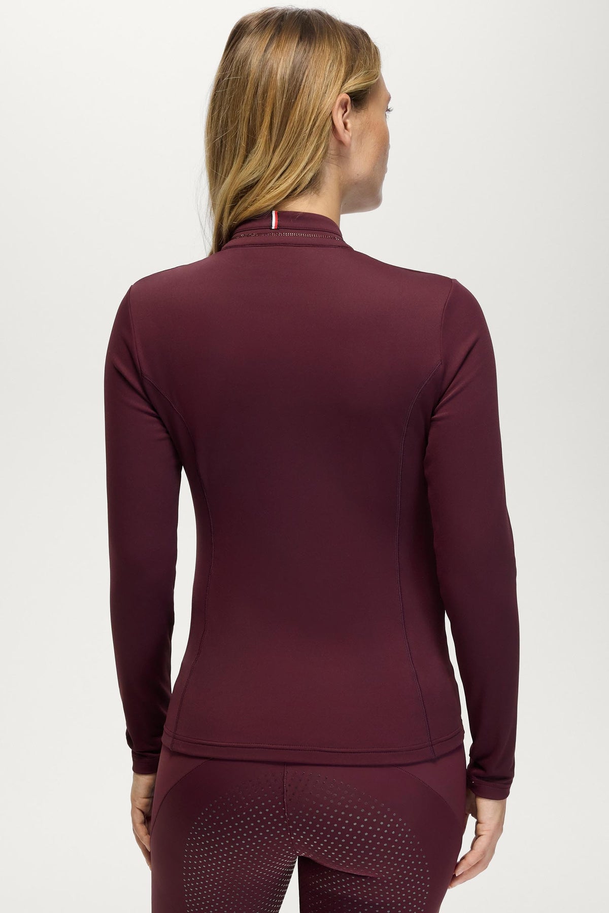 Tommy Hilfiger Equestrian Cady Women 1/4 Zip Rhinestone Training Top Women’s Riding Clothing