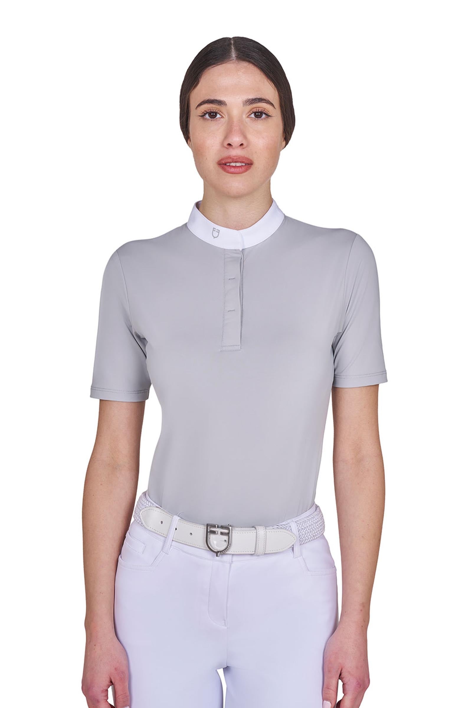 Equestro SS2026 Polo concorso basic manica corta bottoni donna Abbigliamento da donna