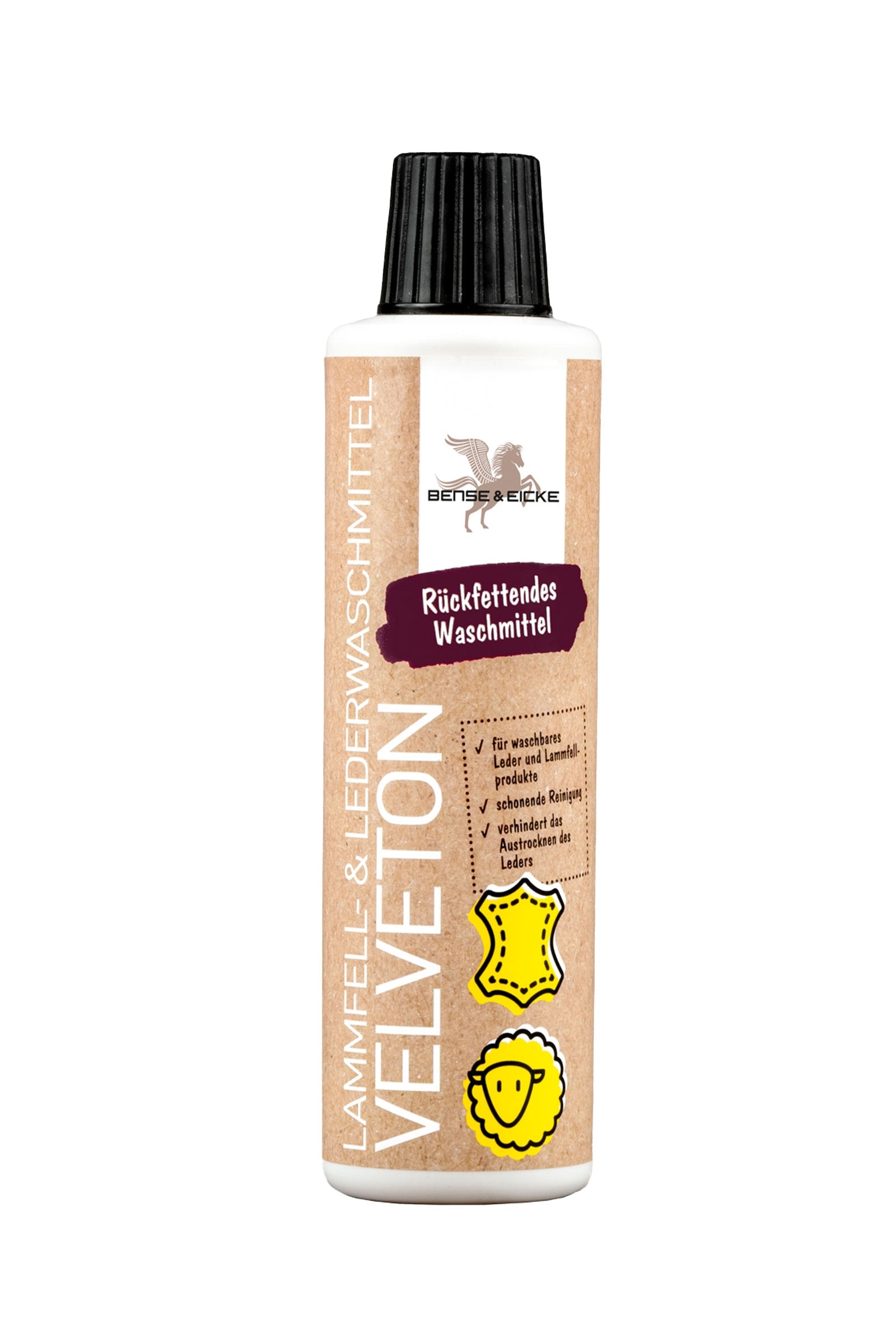 Bense & Eicke Velveton Detergente Agnello & Cuoio, 250 ml Prodotti per la salute