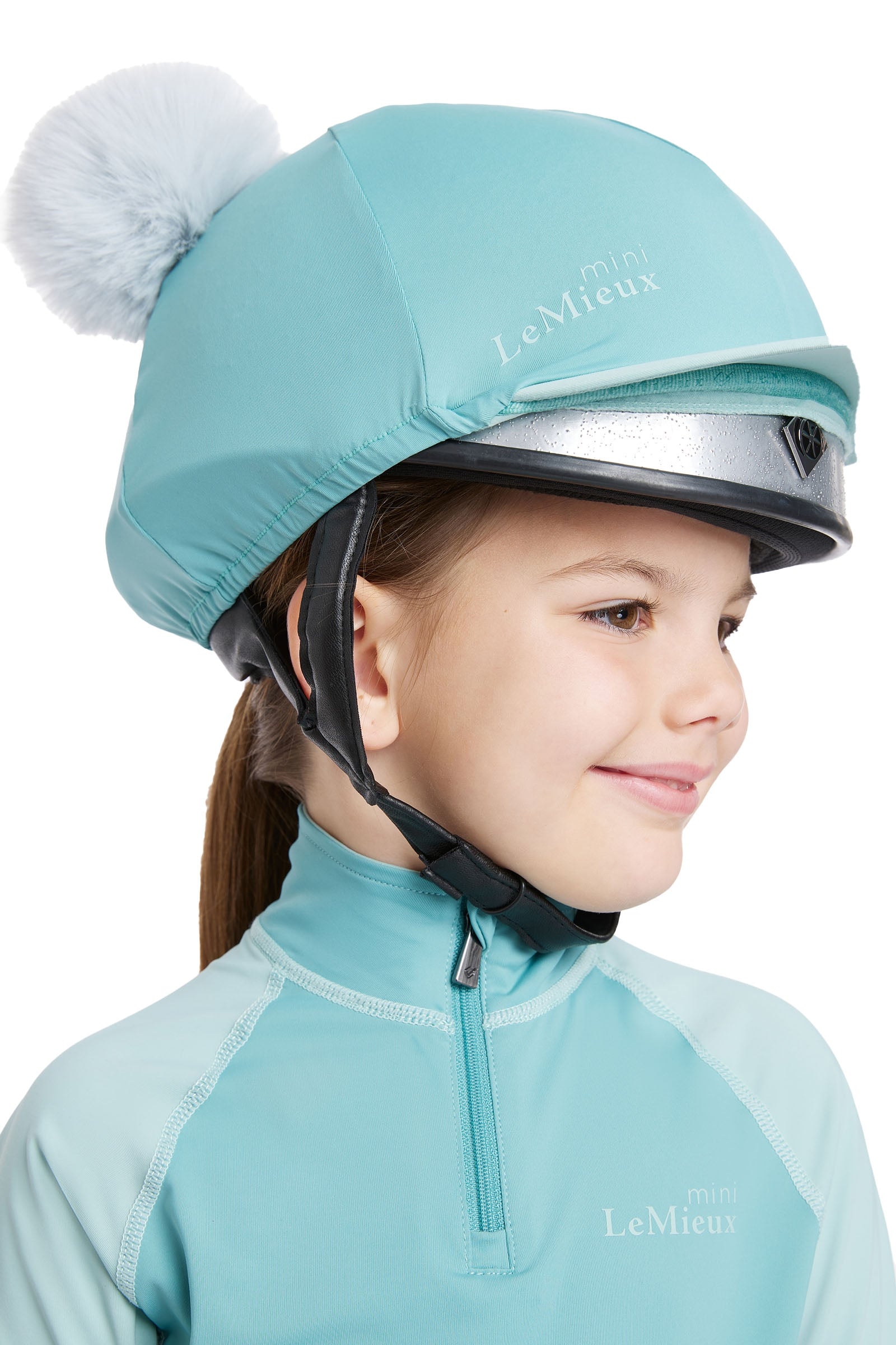 LeMieux Mini Double Pom Hat Silk Kids Apparel