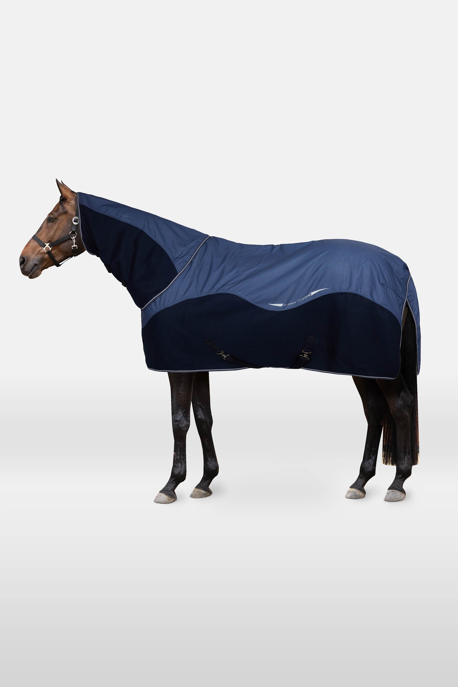 Horze Aircool 3D coperta da paddock antipioggia con collo staccabile Coperte per cavalli