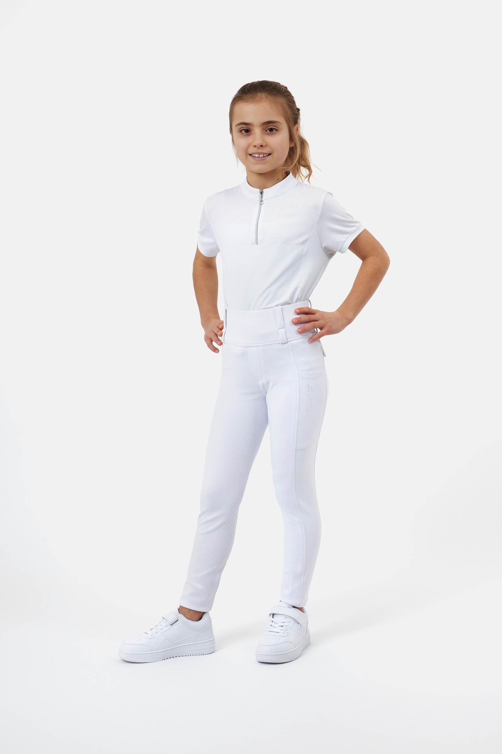 Horze Young Rider Anya Hybrid Fullgrip Riding Tights Kids Apparel