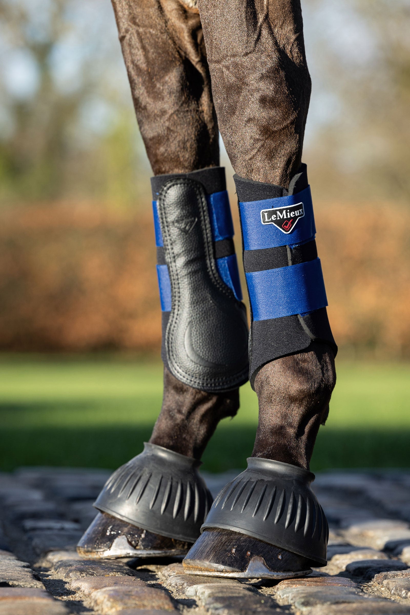 LeMieux Rubber Pull On Over Reach Boots Leg Protection & Hoof Protection for Horses