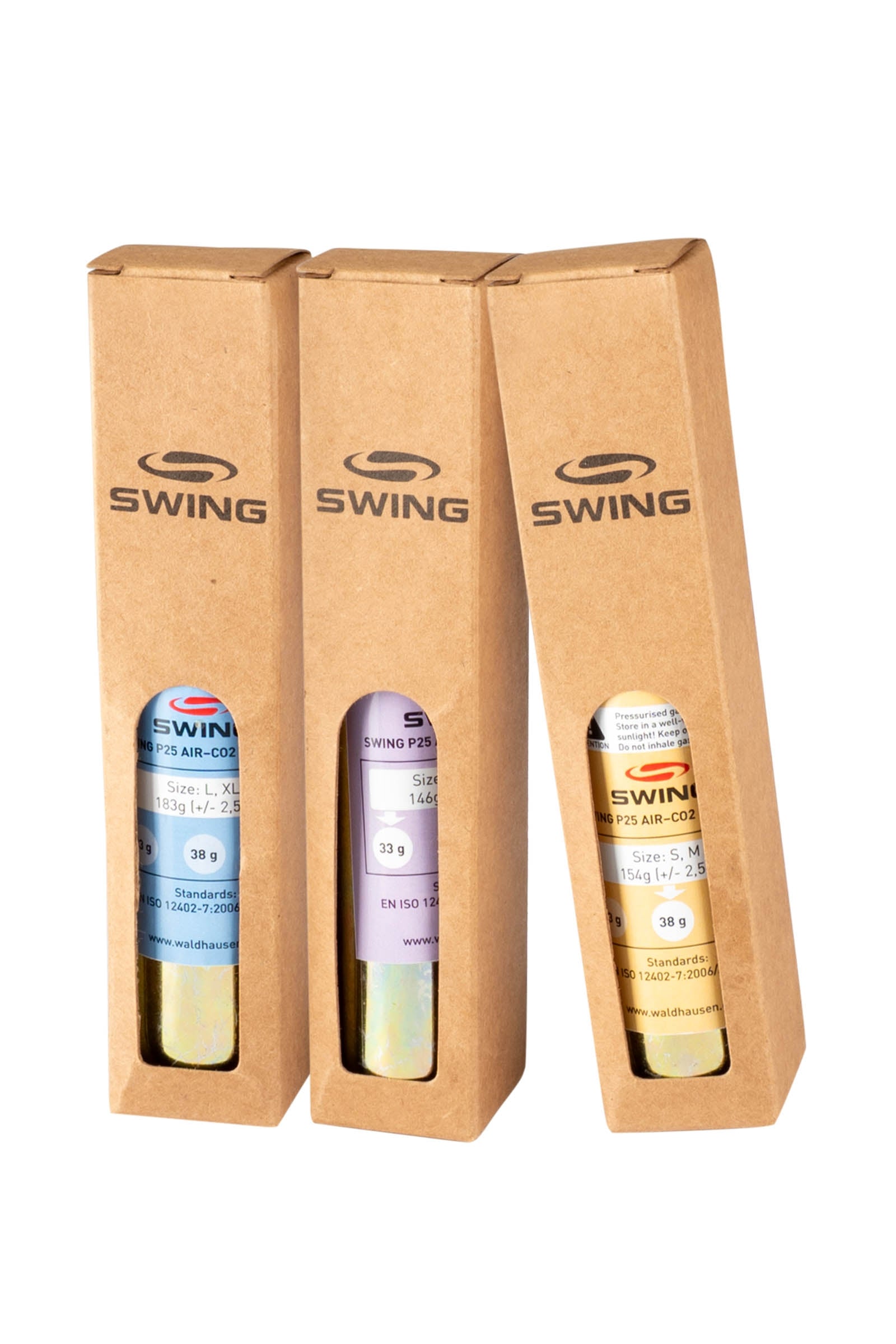SWING Cartridge CO2 for SWING P25 AIR, S, M, 38g Attrezzatura di sicurezza