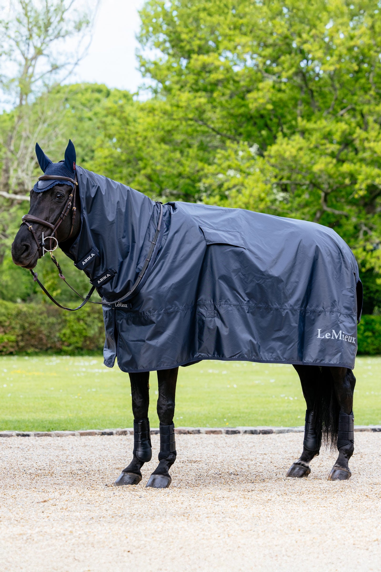 LeMieux coperta da allenamento impermeabile con collo fisso Coperte per cavalli