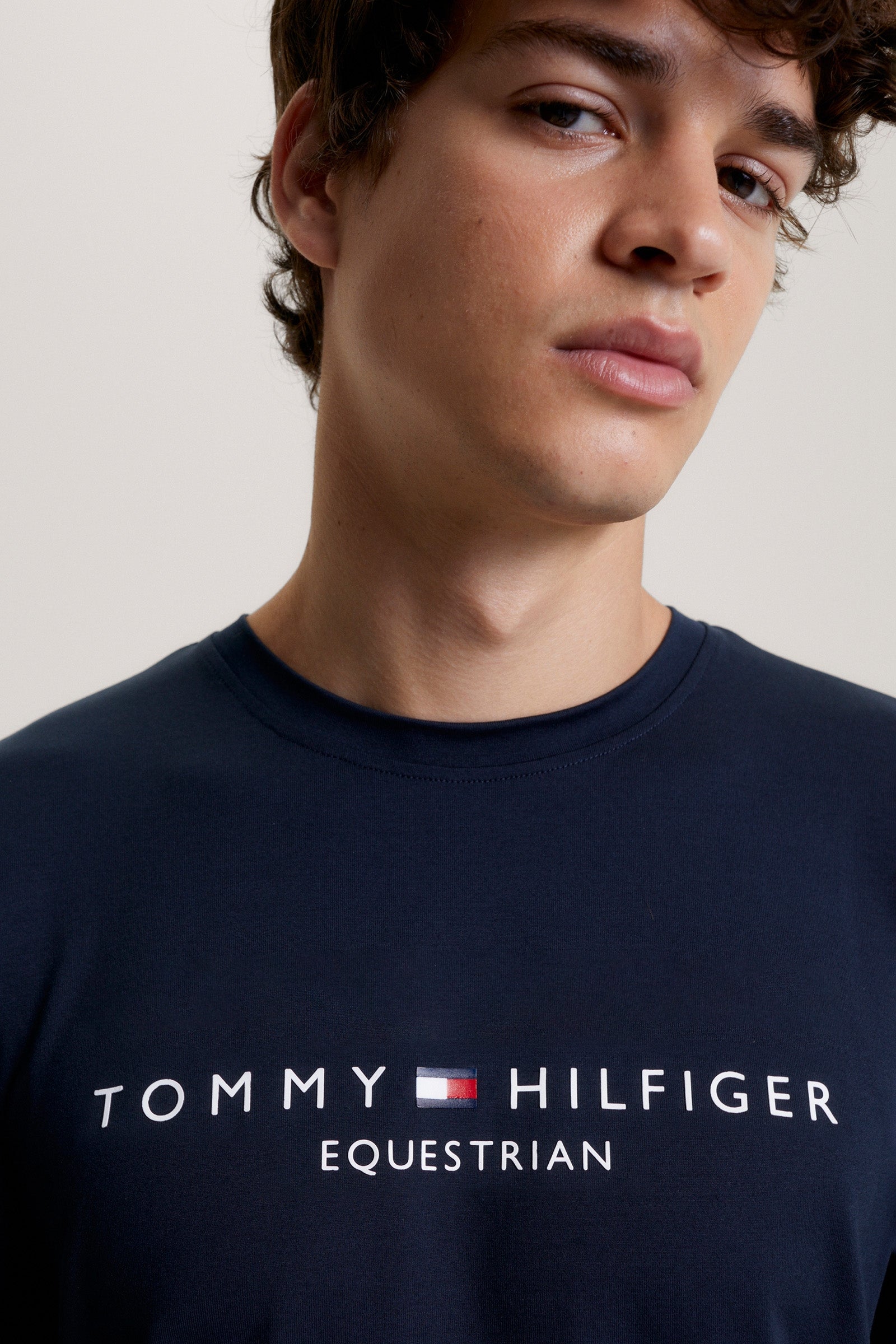 Tommy Hilfiger Equestrian Williamsburg Logo T-Shirt Short Sleeves Mens Riding Clothing