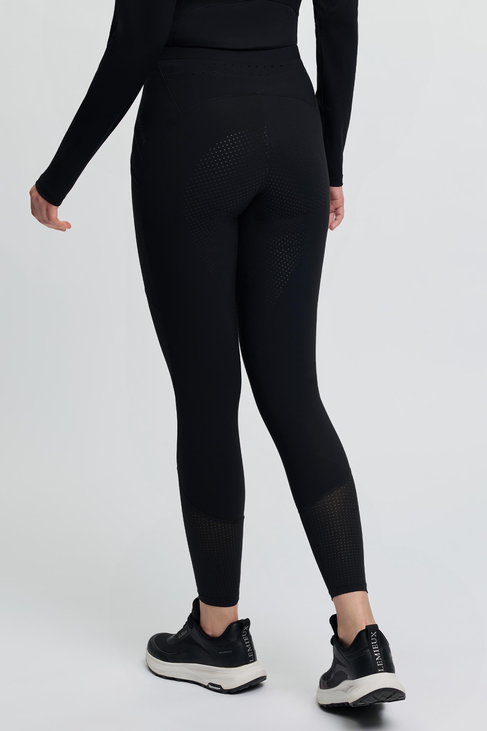 LeMieux Airflow pantaloni da equitazione donna pull on con seduta integrale Womens Breeches