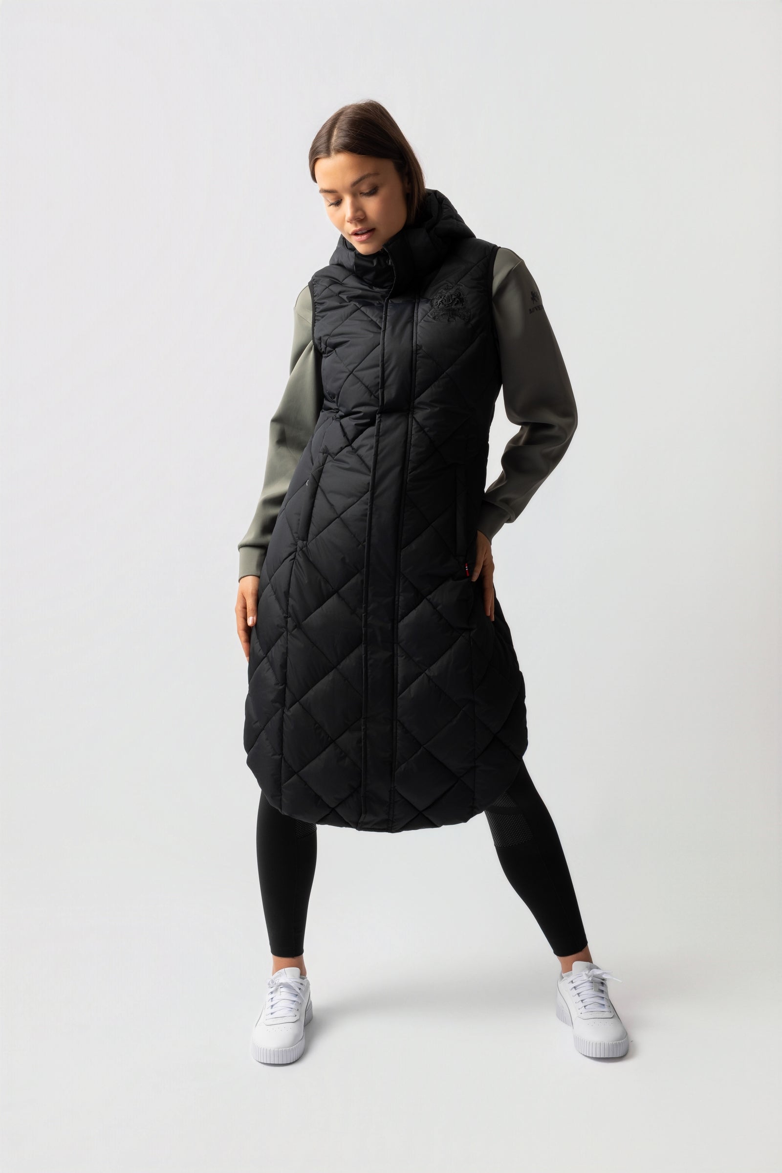 B Vertigo Gem Gilet da equitazione lungo imbottito Abbigliamento da donna