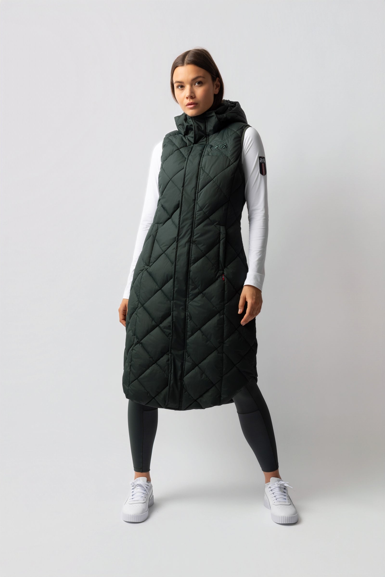 B Vertigo Gem Gilet da equitazione lungo imbottito Abbigliamento da donna