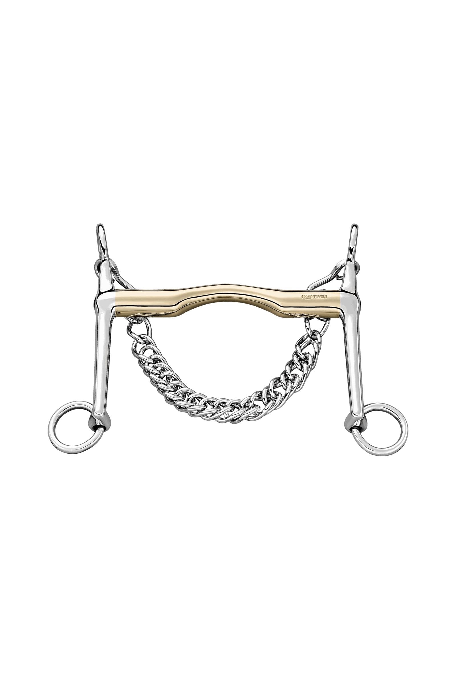 Sprenger morso da briglia "FC", con port 14 mm, aste lunghe, Sensogan Boccaglio