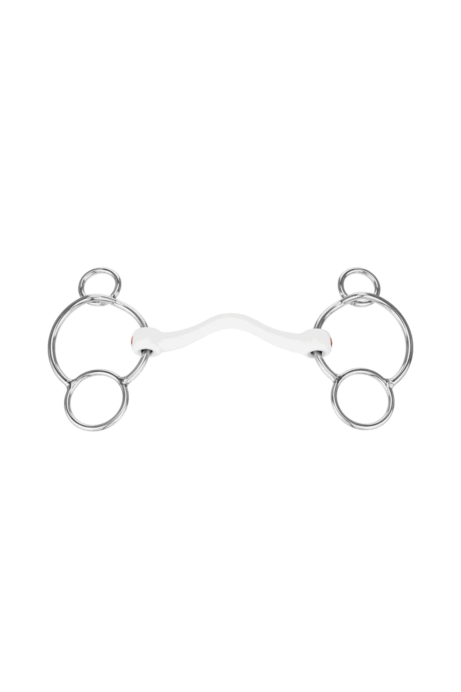 Sprenger Nathe CM filetto 3 anelli, barra morbida con passaggio lingua, 15 mm, termoplast Boccaglio