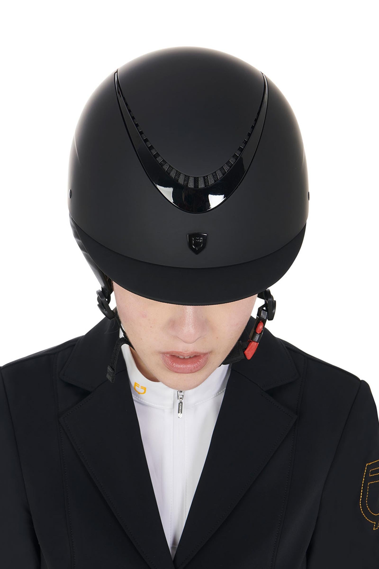 Equestro Unisex Helmet With Shiny Frame Homologation En 1384-2023 Safety Equipment