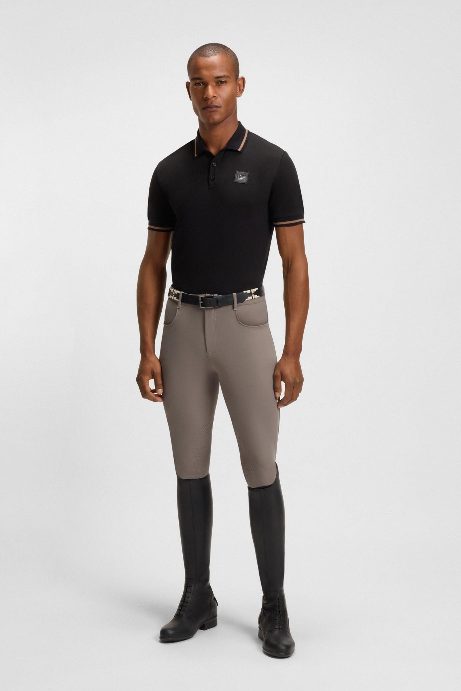 BOSS Equestrian Boss James Mens Knee Grip Technical Breeches Mens Riding Clothing