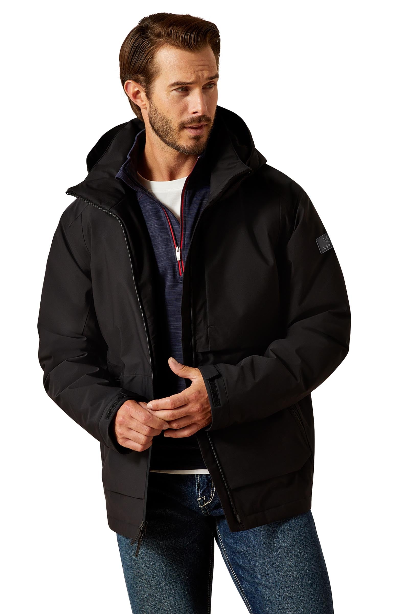Ariat Outer Banks H2O giacca da equitazione impermeabile da uomo Abbigliamento da uomo